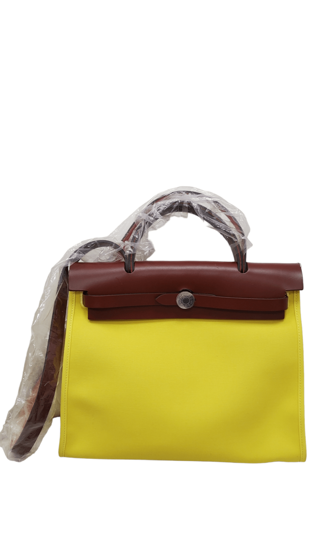 Hermès Hermes Herbag 31 Citron PHW #A SKC1432