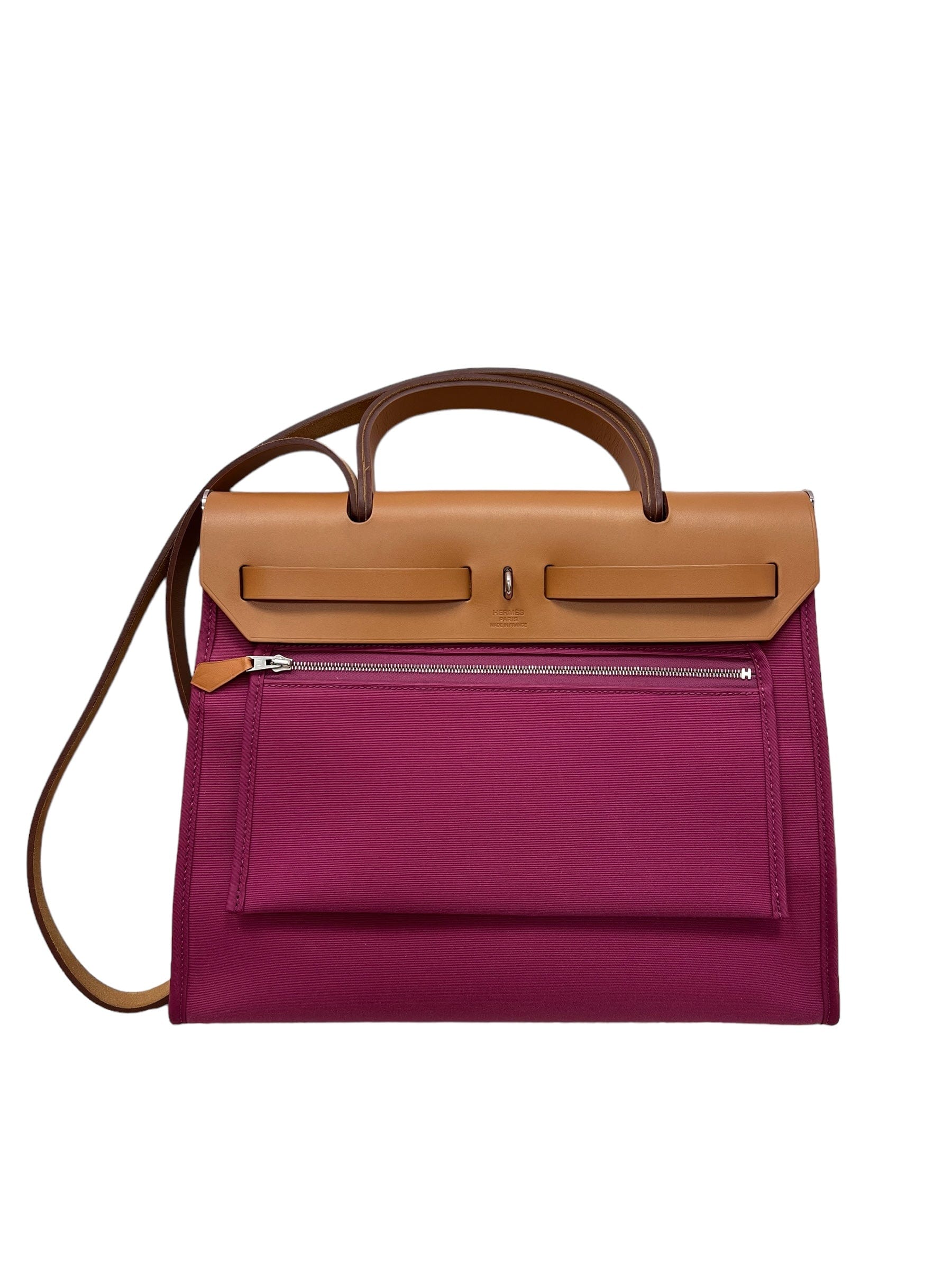 Hermès Hermes Herbag 31 Purple / Natural PHW #R SKC1742