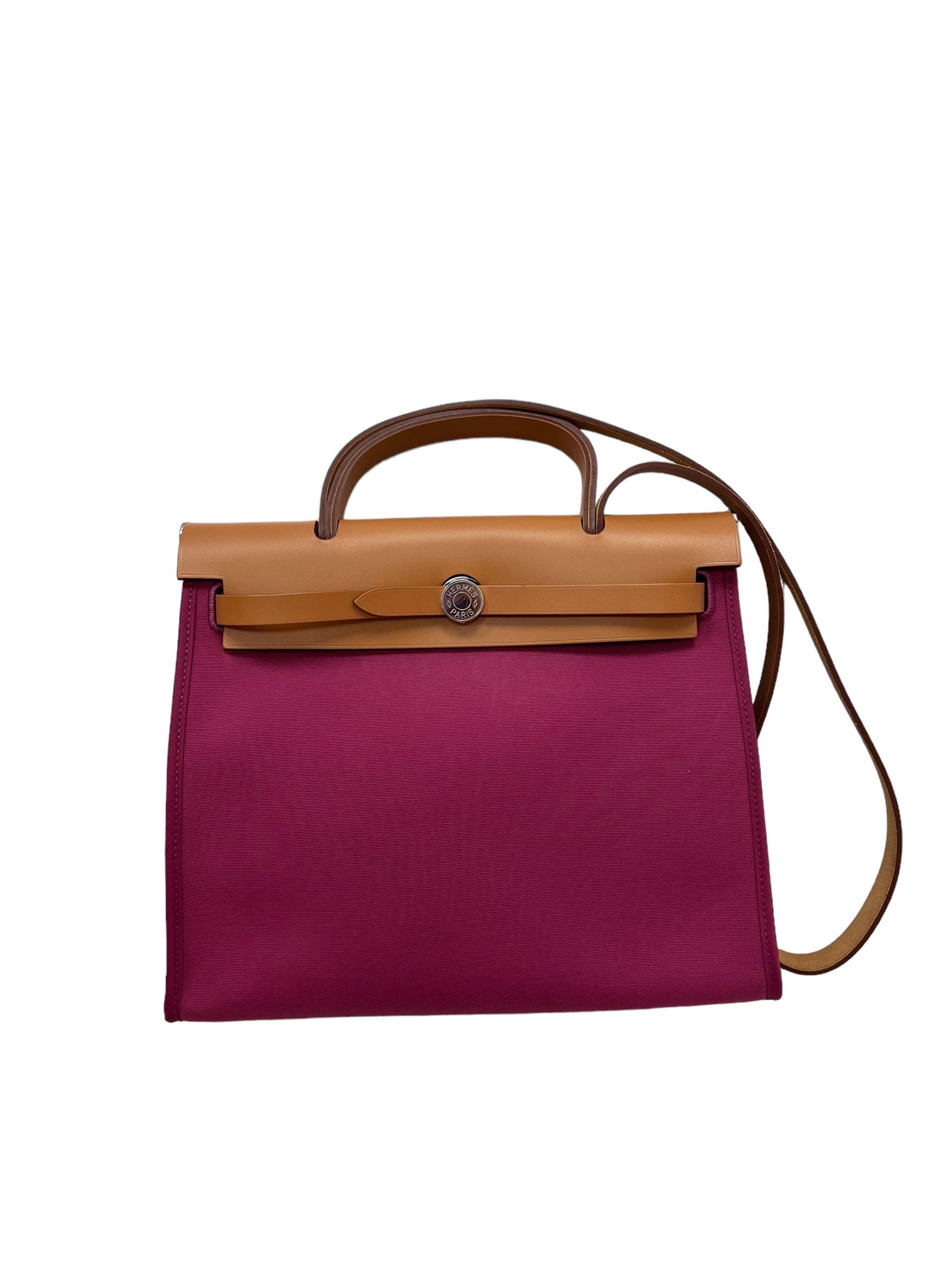 Hermès Hermes Herbag 31 Purple / Natural PHW #R SKC1742