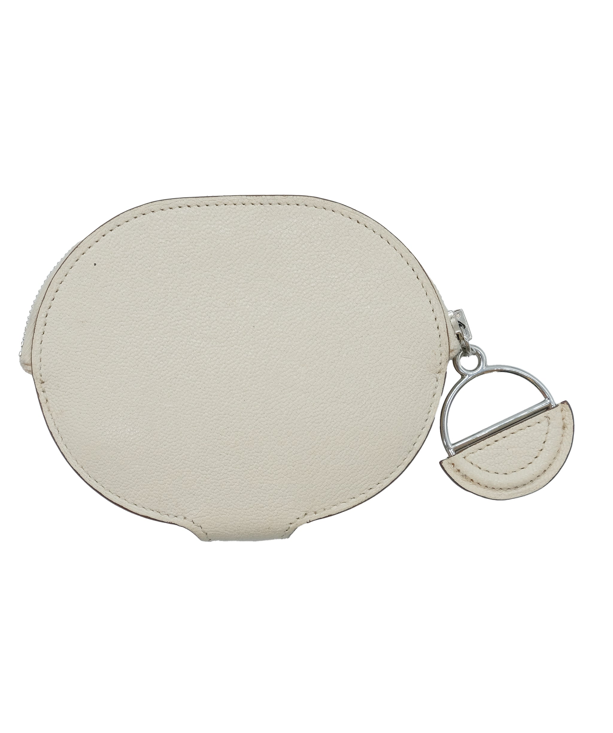 Hermès Hermes In The Loop White Leather Coin Purse ASC5325