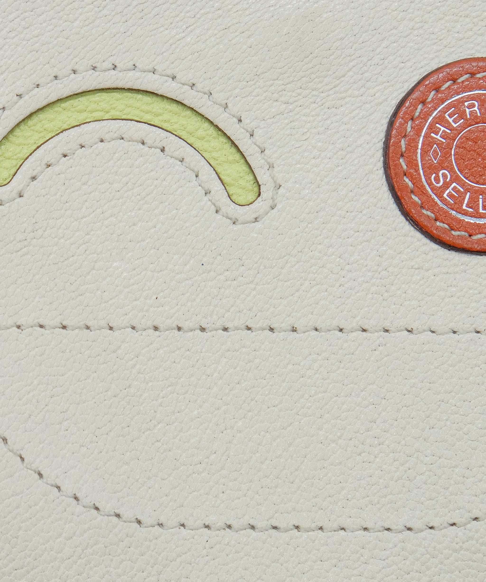 Hermès Hermes In The Loop White Leather Coin Purse ASC5325