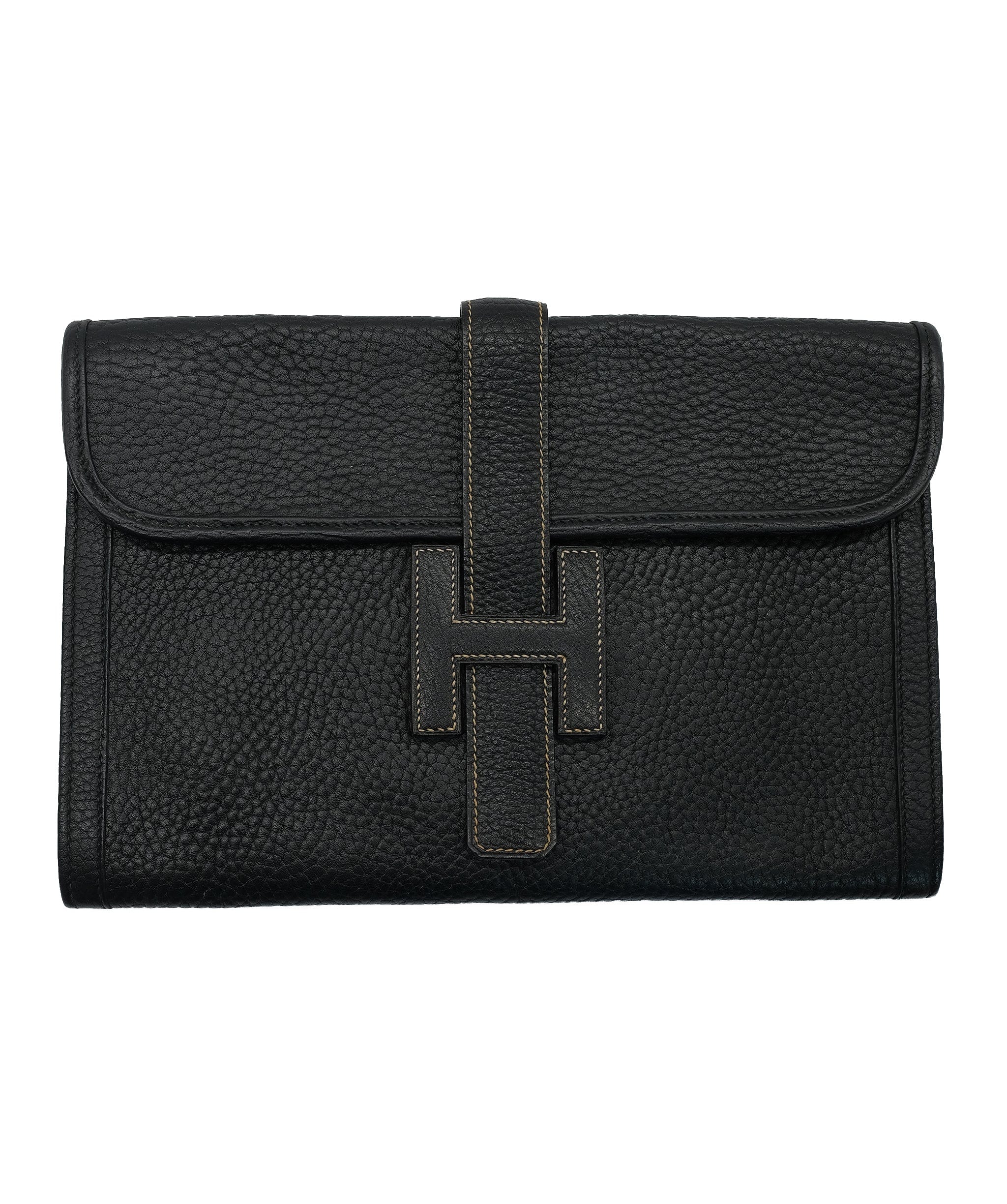 Hermès Hermes Jige Black Clutch RJC2543