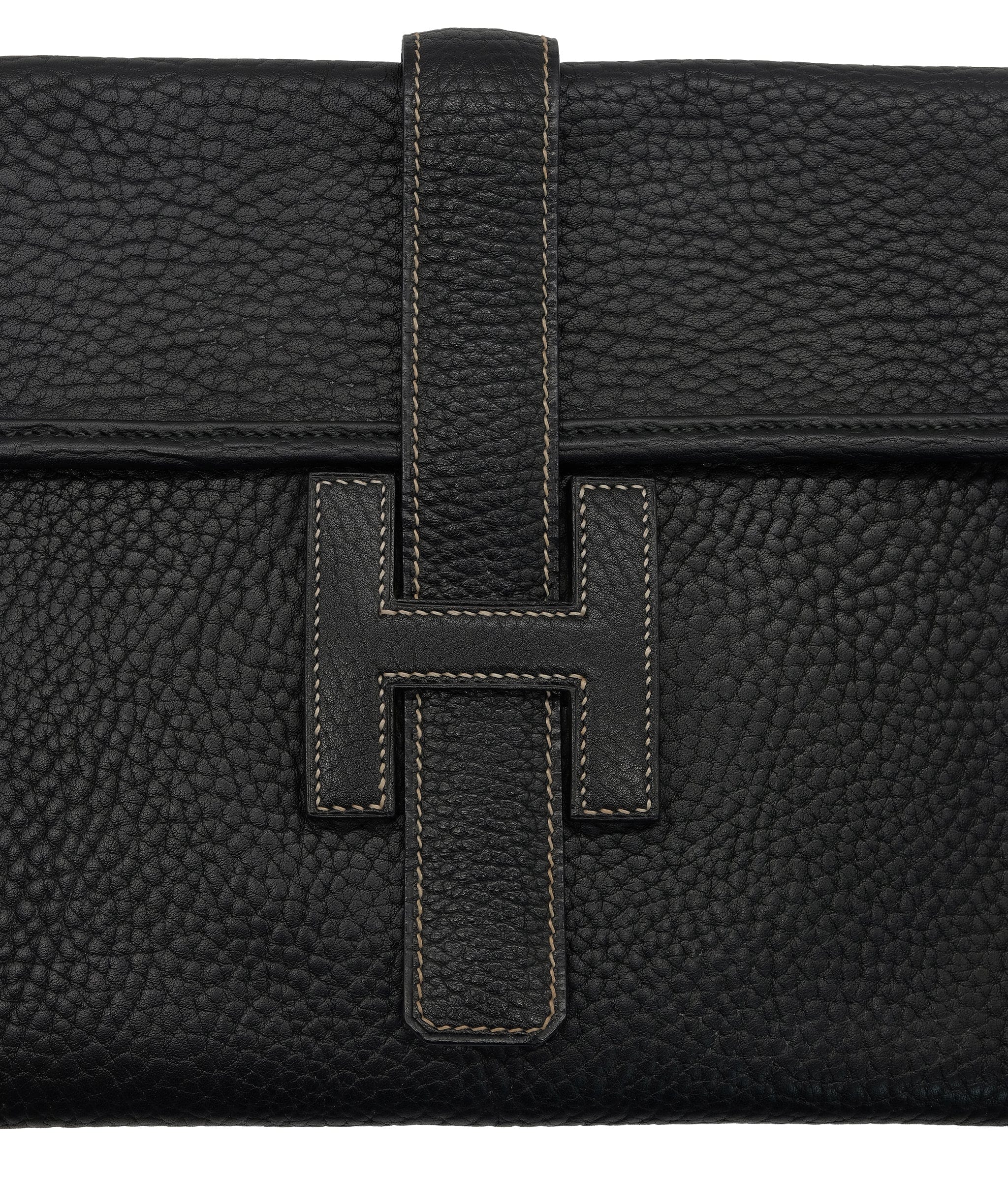 Hermès Hermes Jige Black Clutch RJC2543