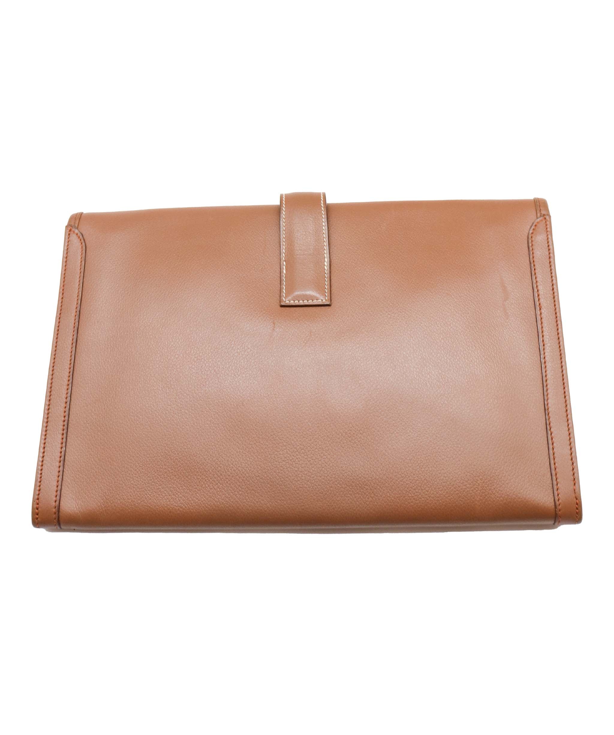 Hermès Hermes JIGE CLUTCH GOLD  〇O 1 DXBS0590