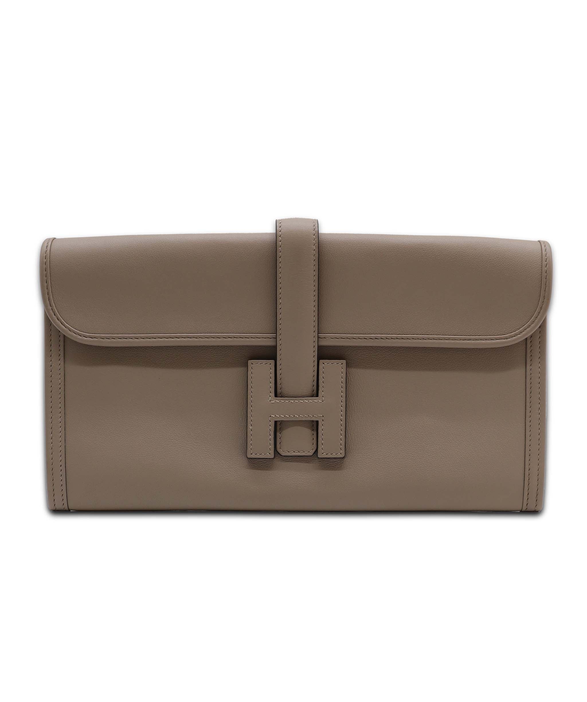Hermès Hermes Jige Gris A Swift Stamp A DXBS6097