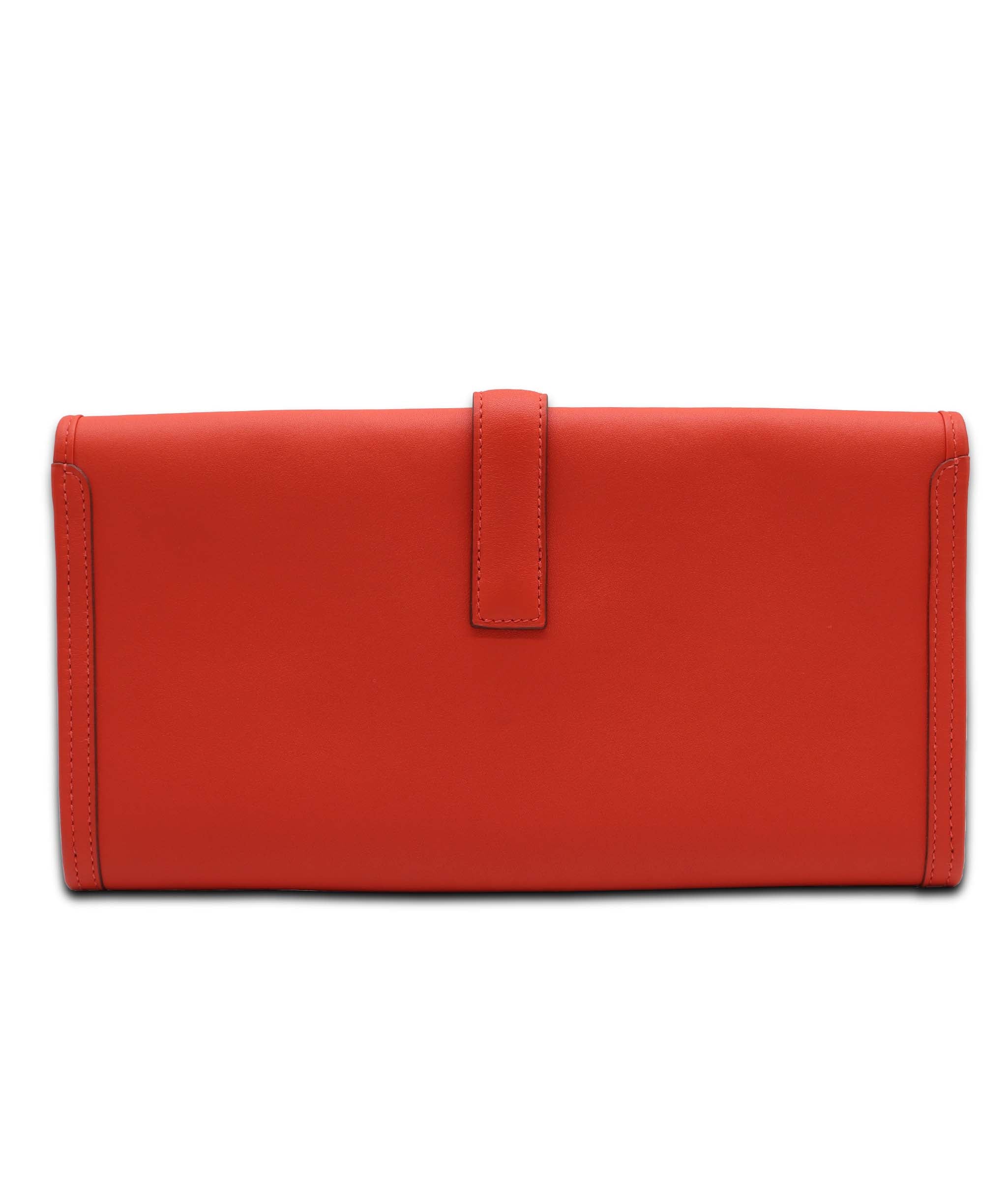 Hermès Hermes Jige Rouge Swift Stamp T DXBS6095