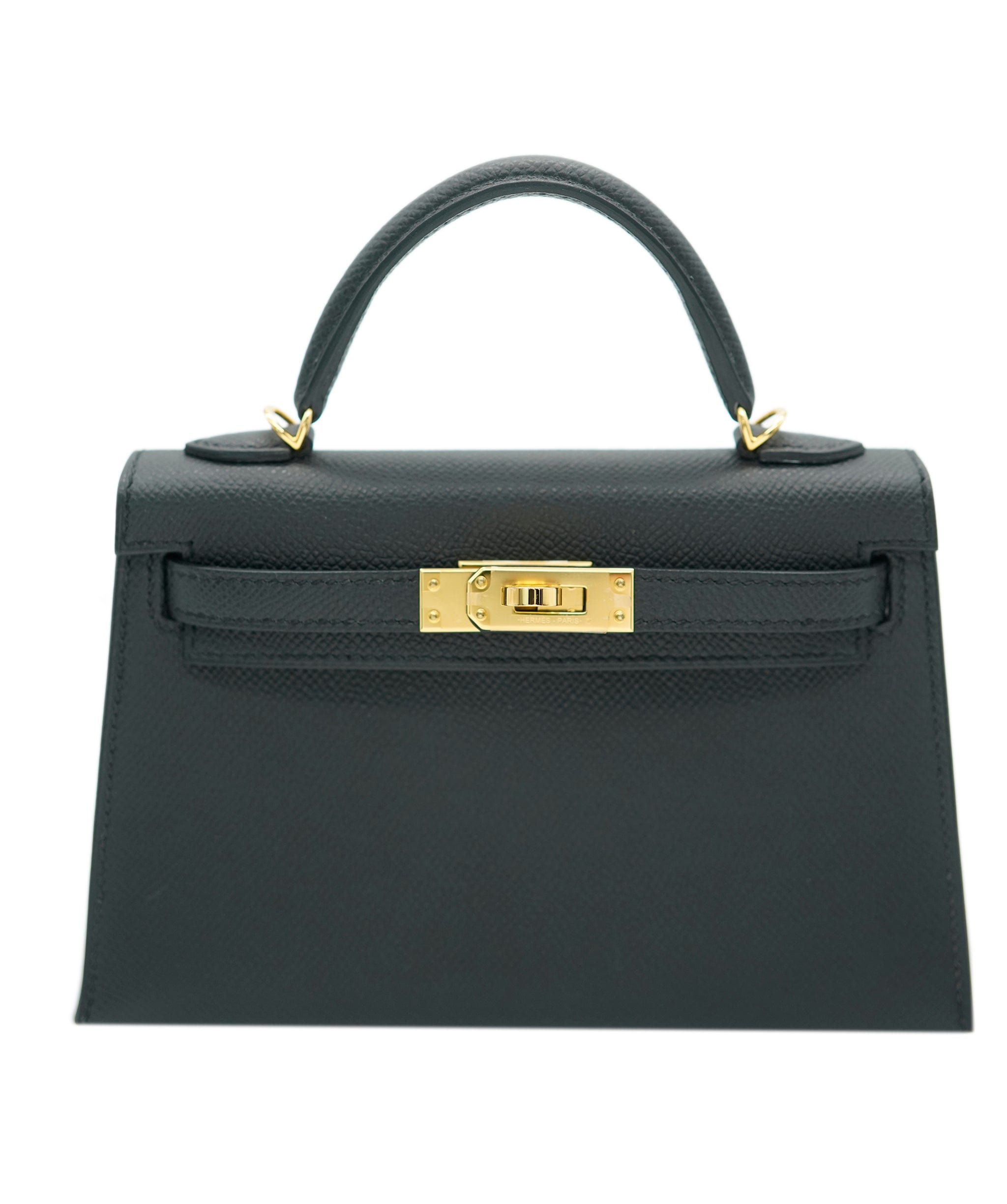 Hermès Hermès Kelly 20 Black Epsom  GHW ALC1462