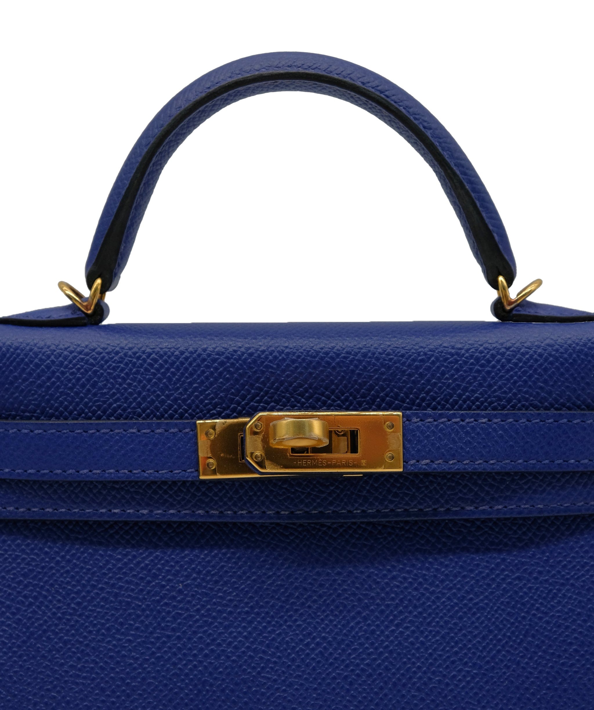 Hermès Hermes Kelly 20 Blue Electric Epsom GHW #C SKC1615