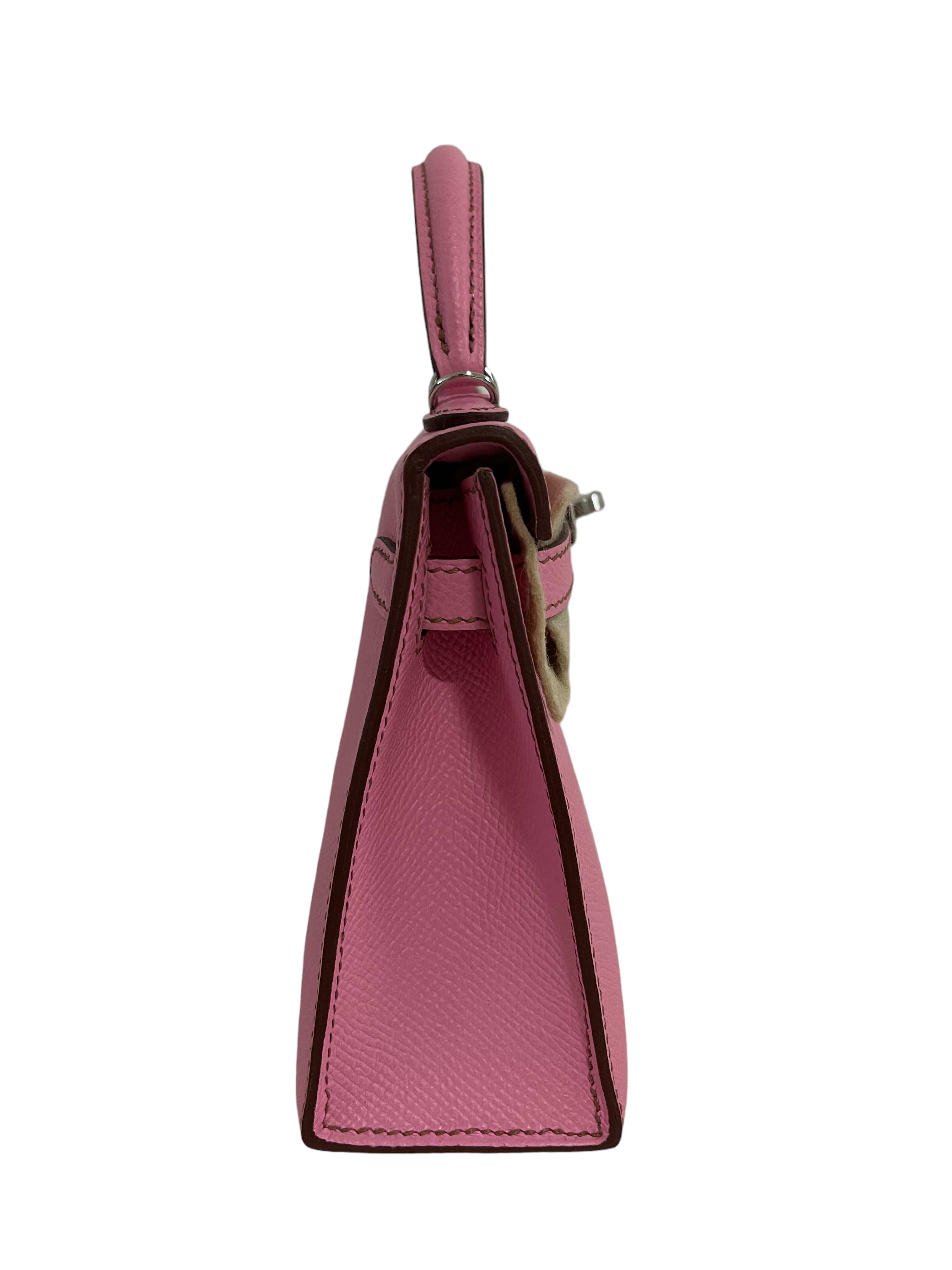 Hermès Hermes Kelly 20 Bubblegum Epsom PHW #U SKCB-085015