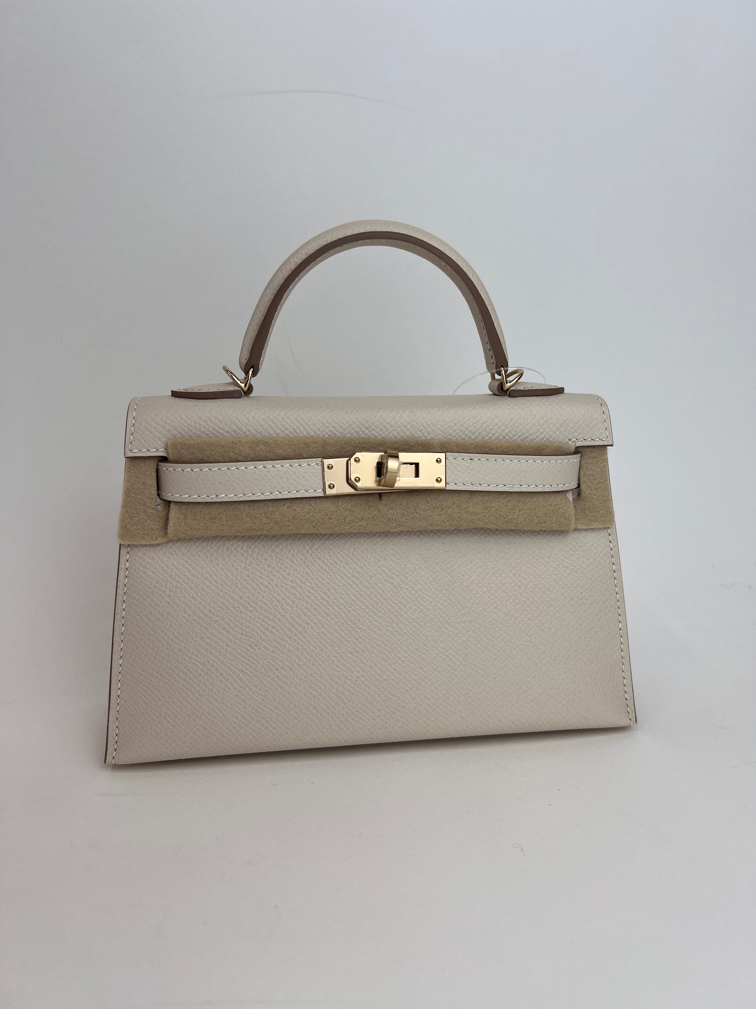 Hermès Hermes Kelly 20 Craie/Gold Epsom GHW #Z SKCB-086273