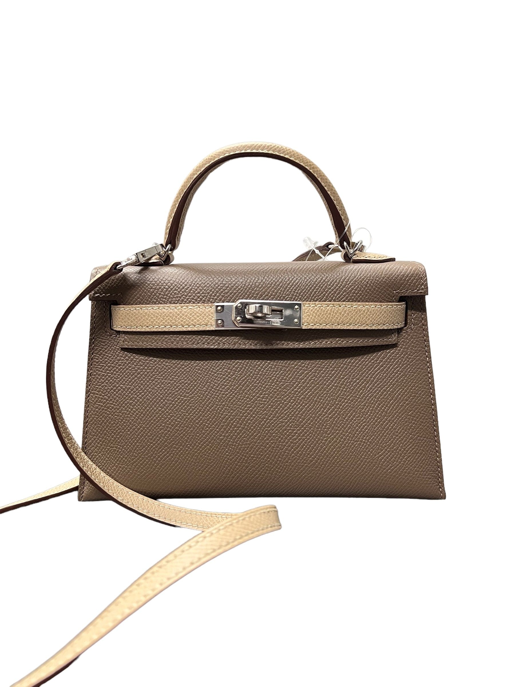 Hermès Hermès Kelly 20 HSS Etoupe / Trench Epsom PHW #U SKC-B0428JY9MZ