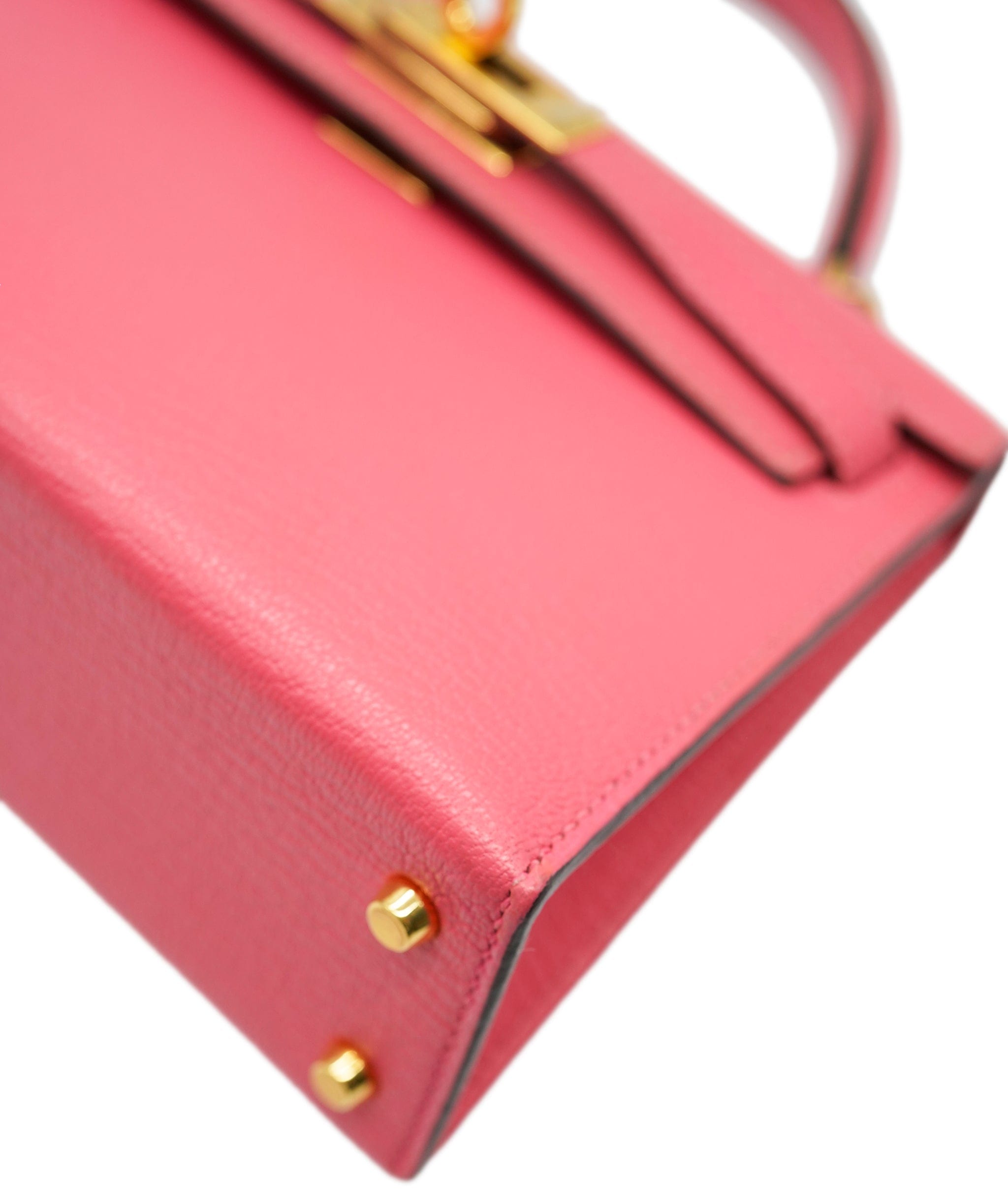 Hermès Hermes Kelly 20 Rose Lipstick Chevre GHW #A SKC1526