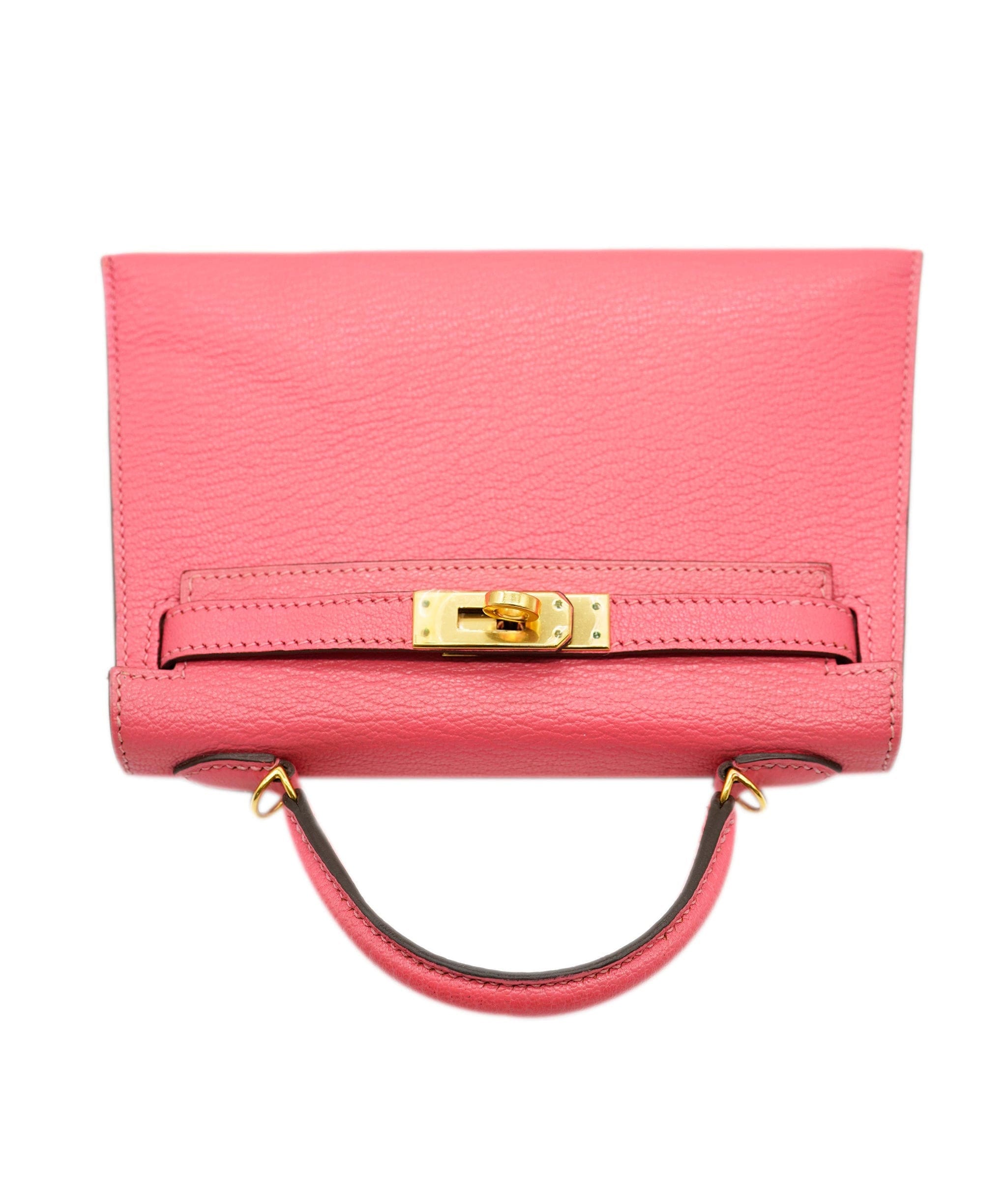 Hermès Hermes Kelly 20 Rose Lipstick Chevre GHW #A SKC1526