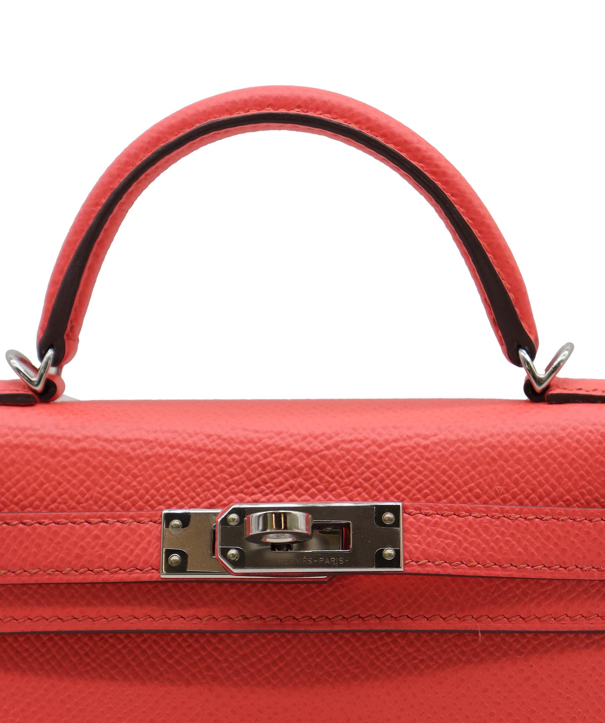 Hermès Hermes Kelly 20 Rose Texas Epsom PHW #Z DXBS3787 YEAR 2021