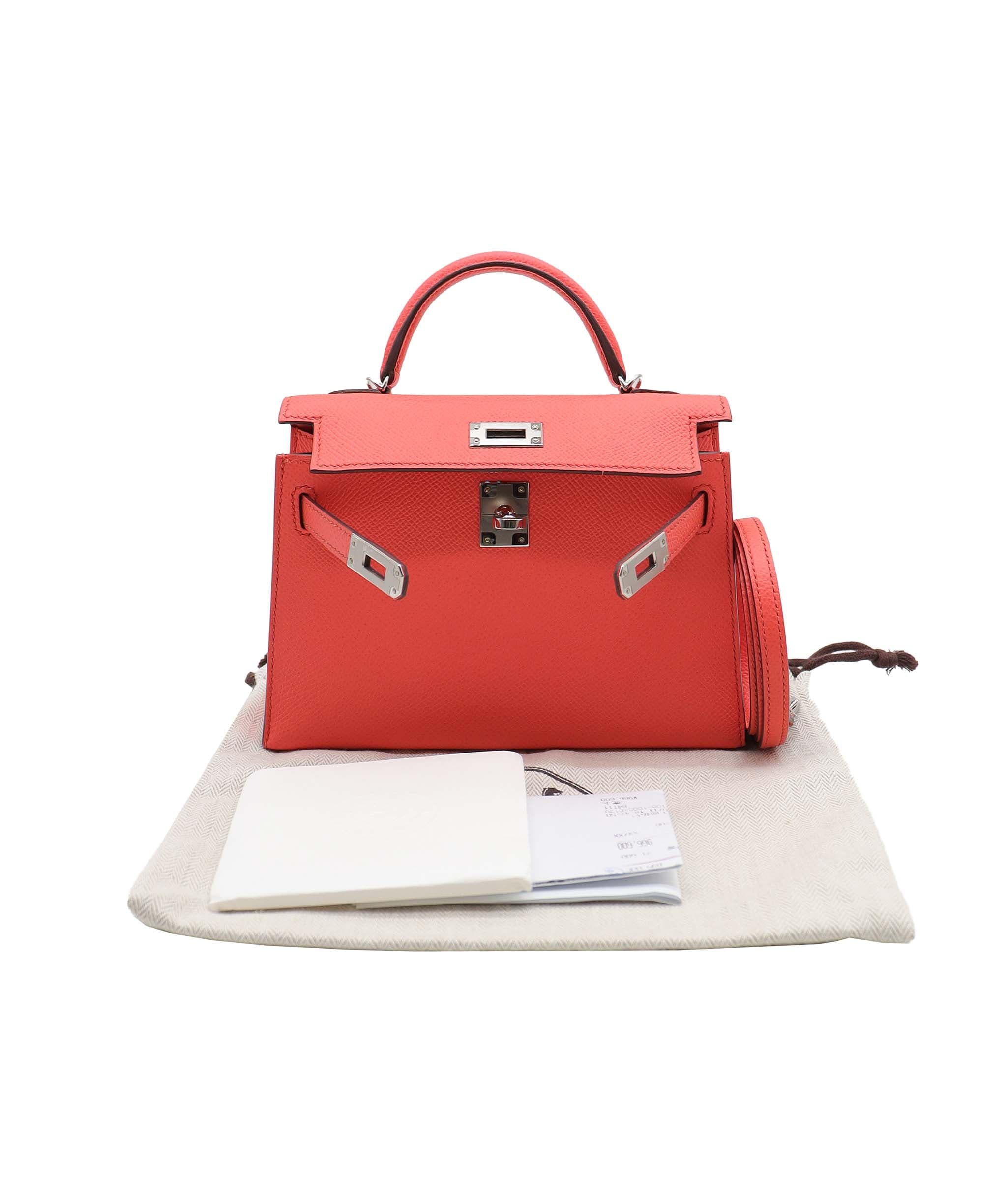 Hermès Hermes Kelly 20 Rose Texas Epsom PHW #Z DXBS3787 YEAR 2021