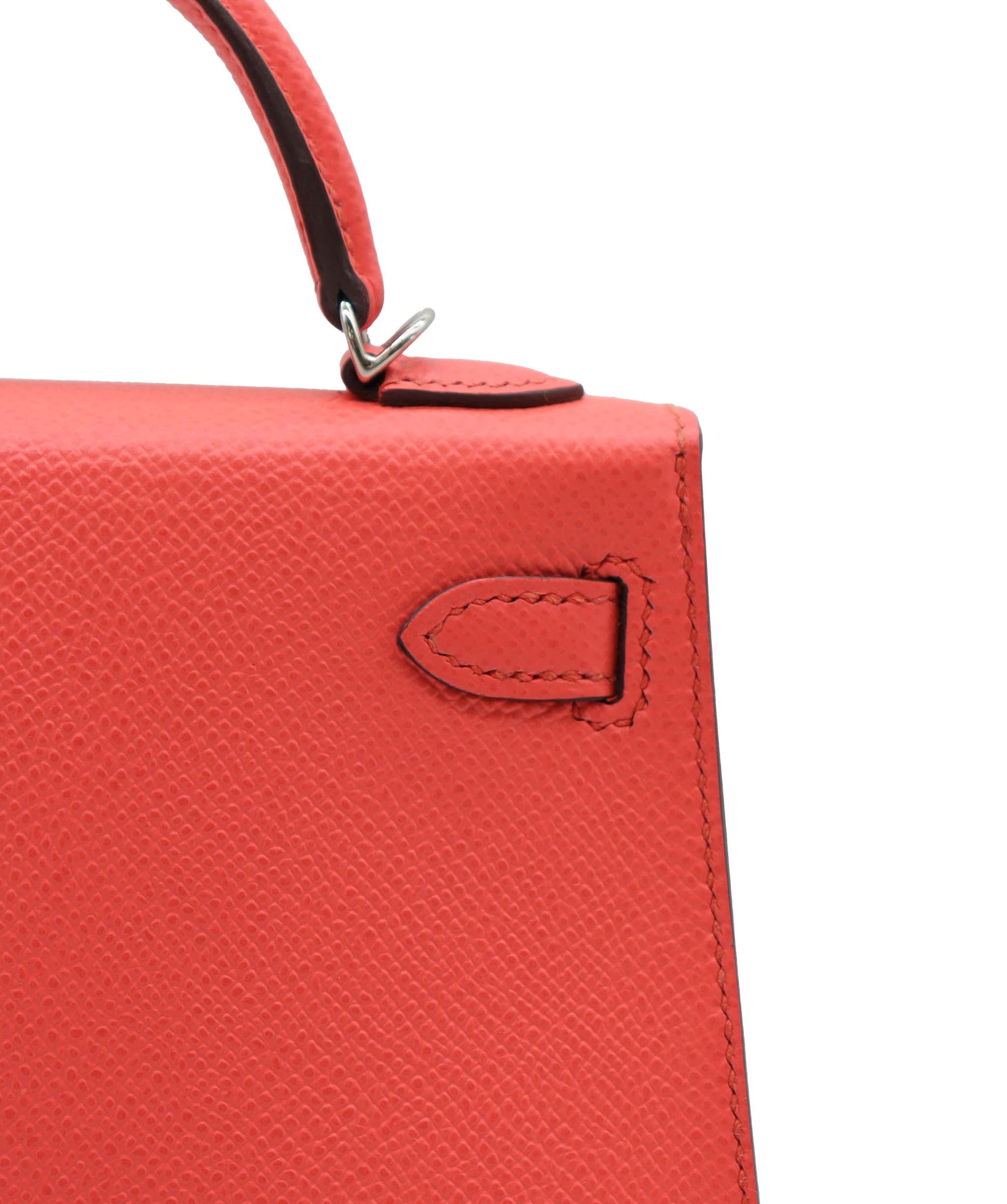 Hermès Hermes Kelly 20 Rose Texas Epsom PHW #Z DXBS3787 YEAR 2021