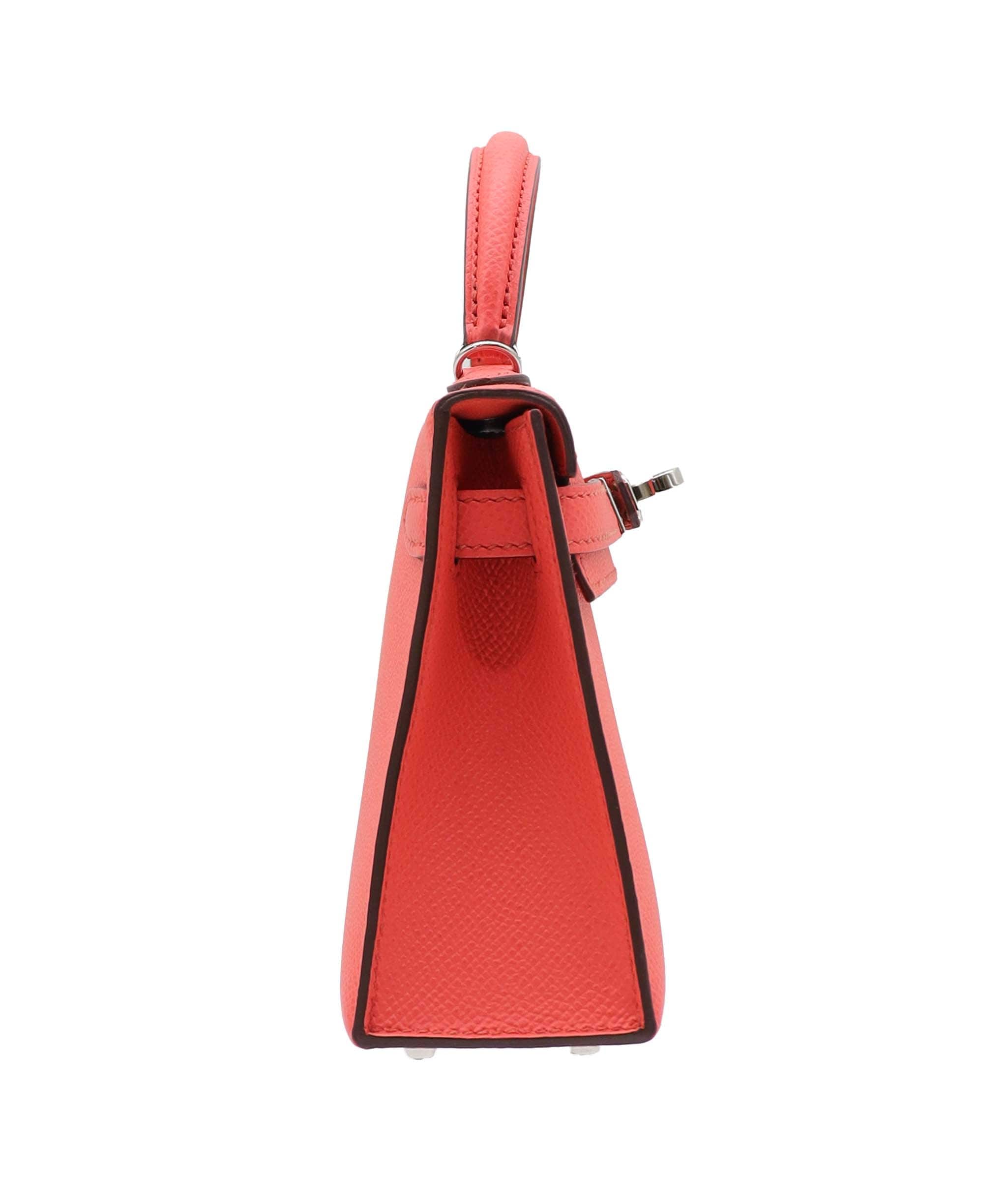 Hermès Hermes Kelly 20 Rose Texas Epsom PHW #Z DXBS3787 YEAR 2021