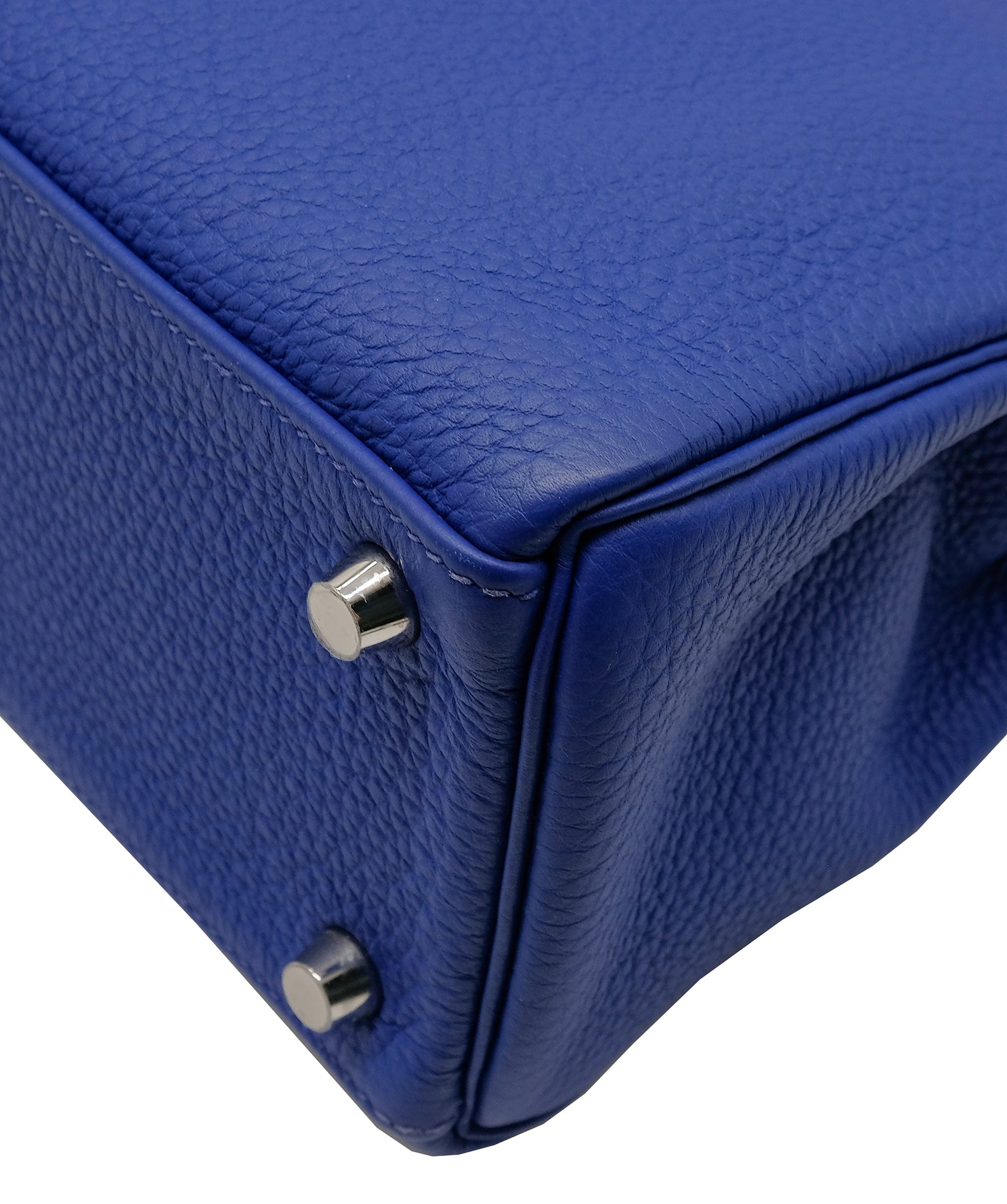 Hermès Hermès Kelly 25 Blue Electric Togo PHW #T SKC1689