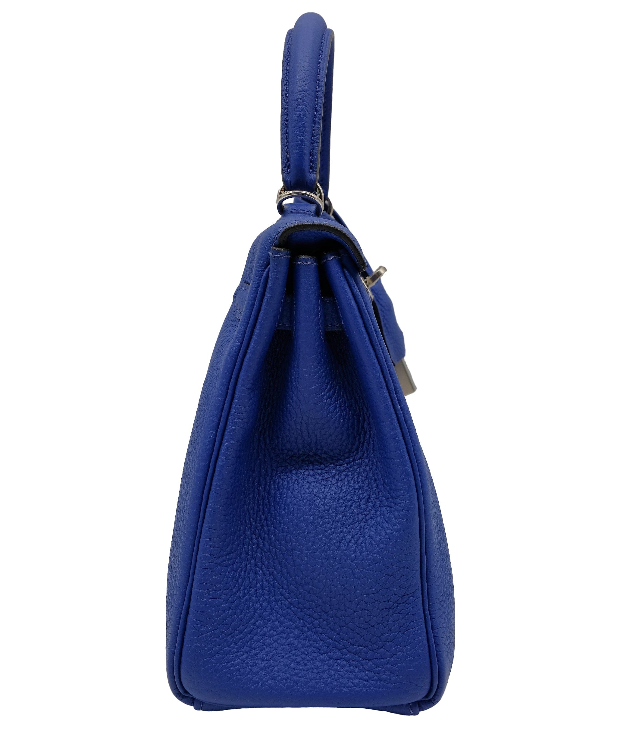 Hermès Hermès Kelly 25 Blue Electric Togo PHW #T SKC1689