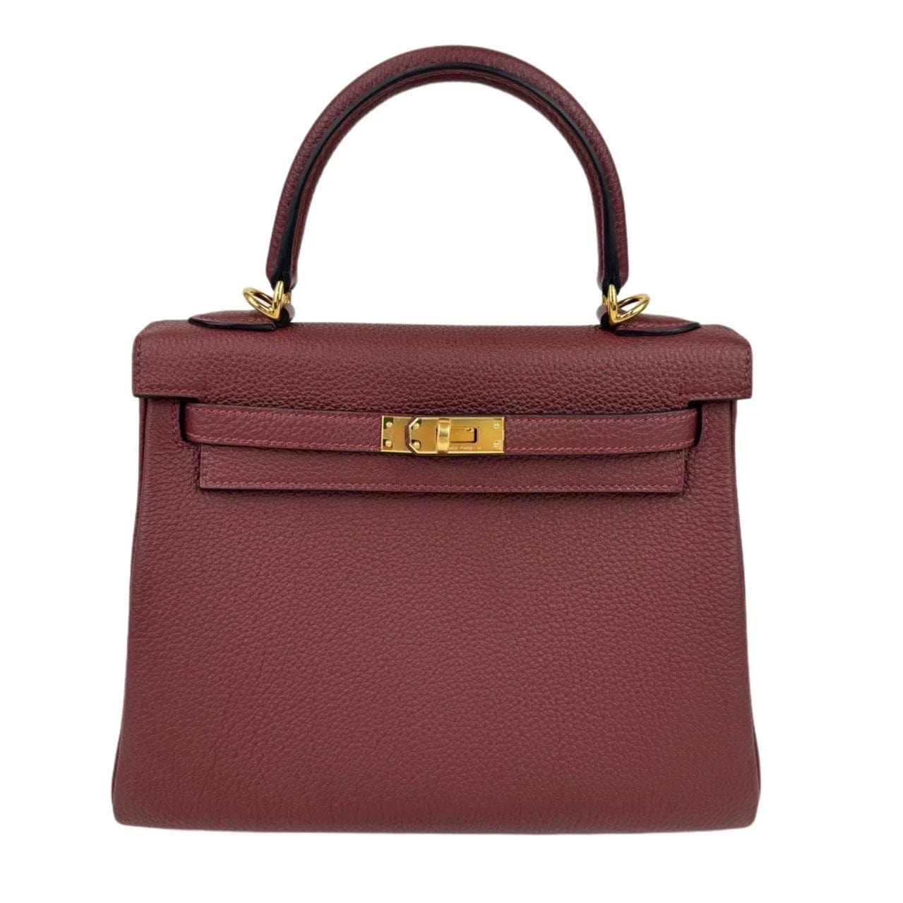 Hermès Hermes Kelly 25 Rouge H Togo GHW #B SKCB-111913