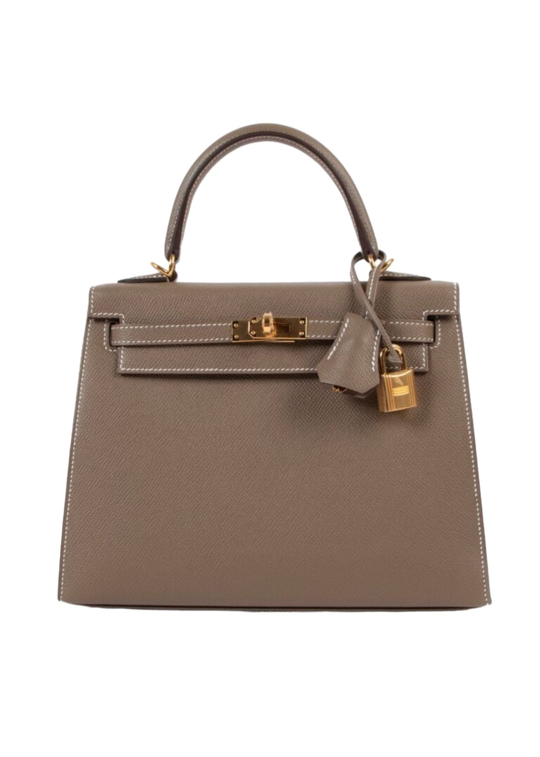 Hermès Hermes Kelly 25 Sellier Etoupe Epsom GHW #U SKCB-042341