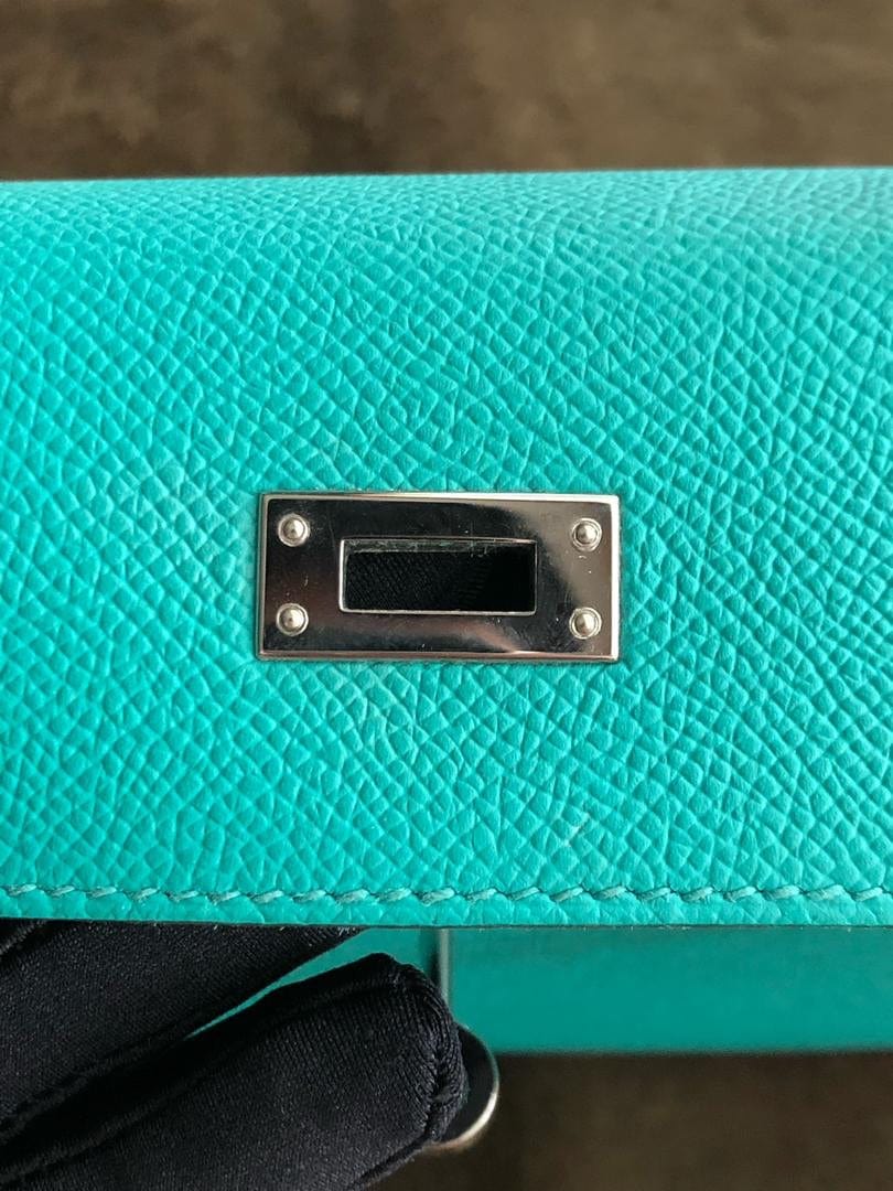 Hermès Hermes Kelly 25 Sellier Vert Verone Epsom PHW #D SKC1550