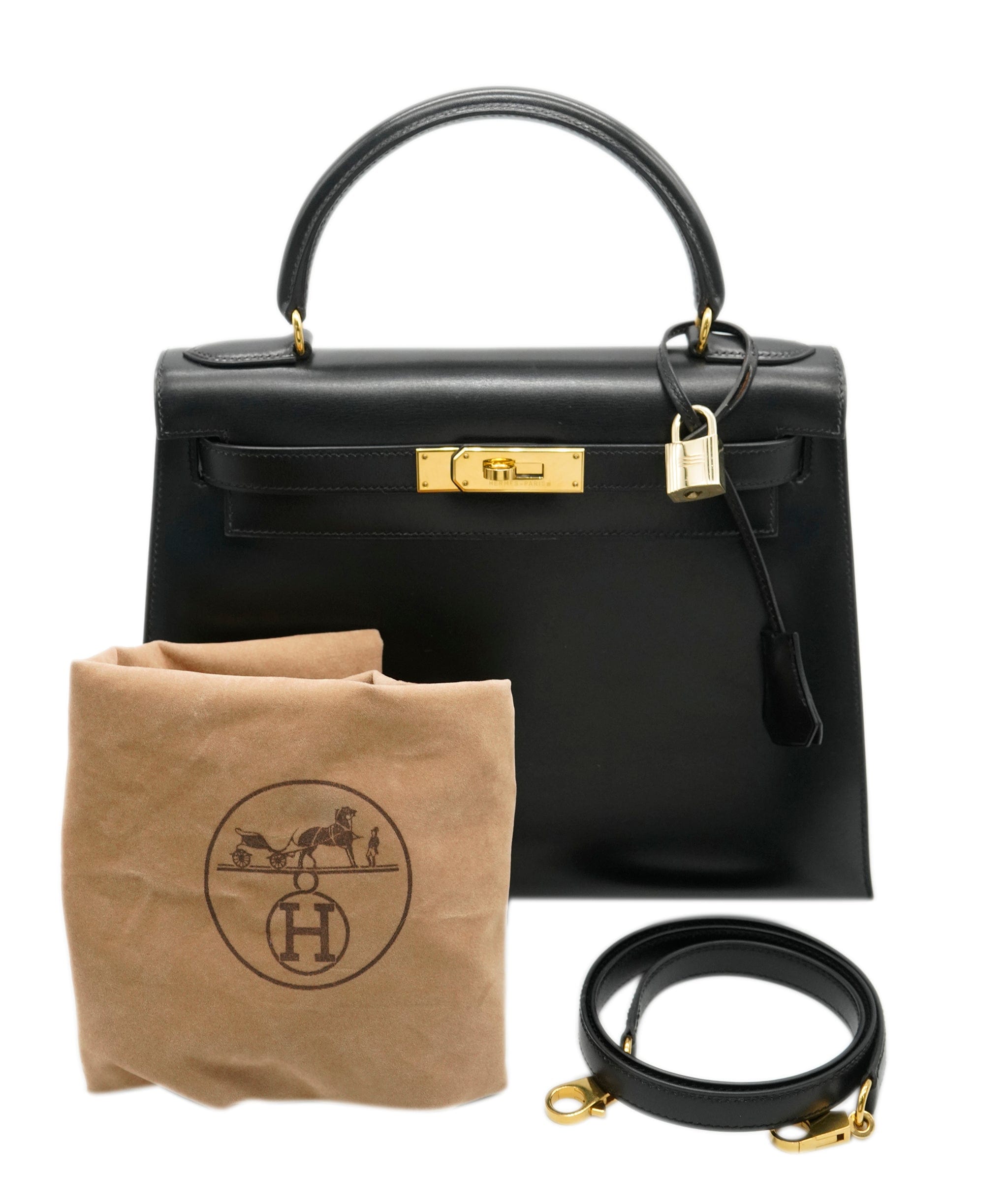 Hermès Hermès Kelly 28 Black Box with GHW - ASL10263