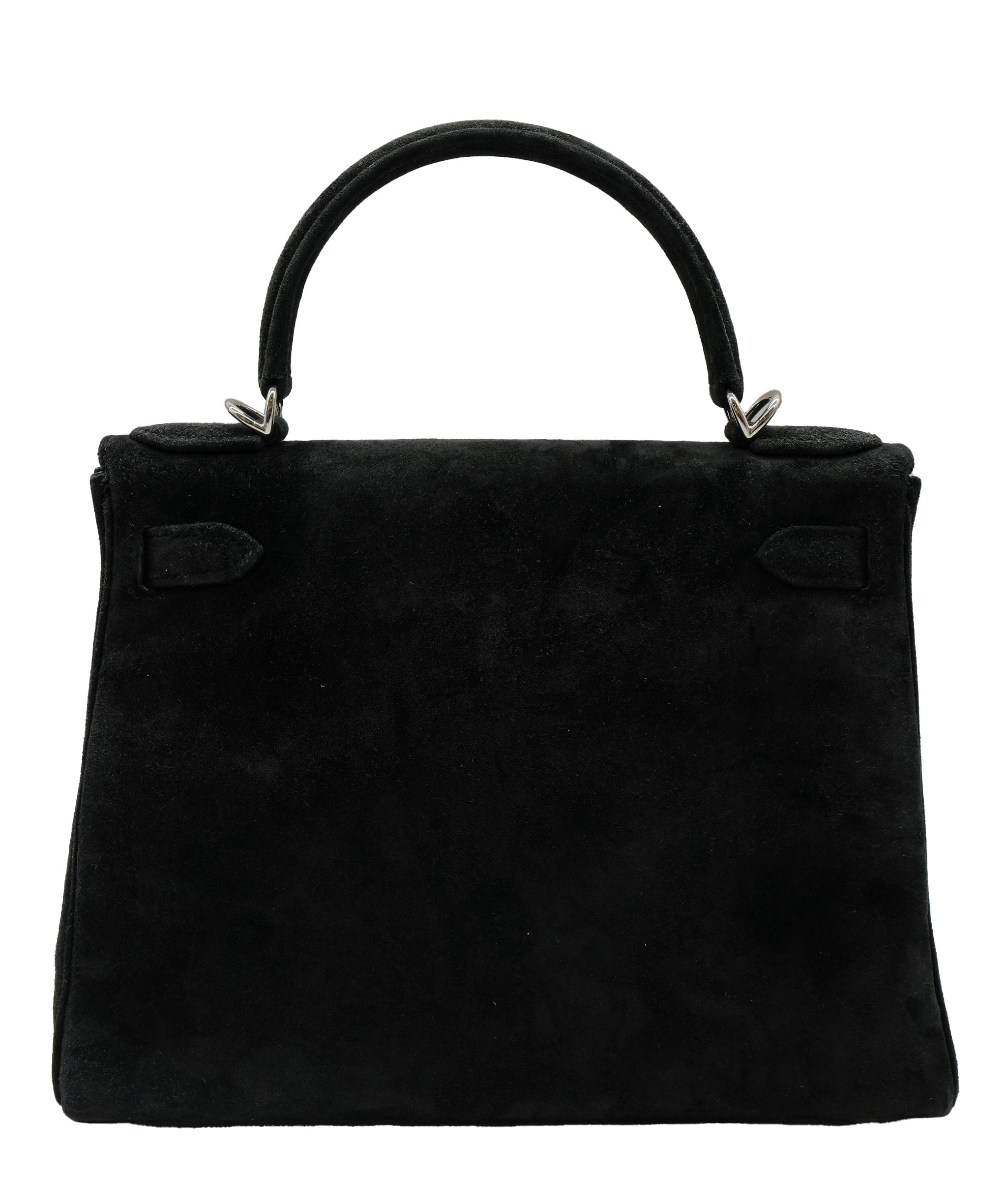 Hermès HERMES KELLY 28 BLACK SUEDE □M DXBS0129