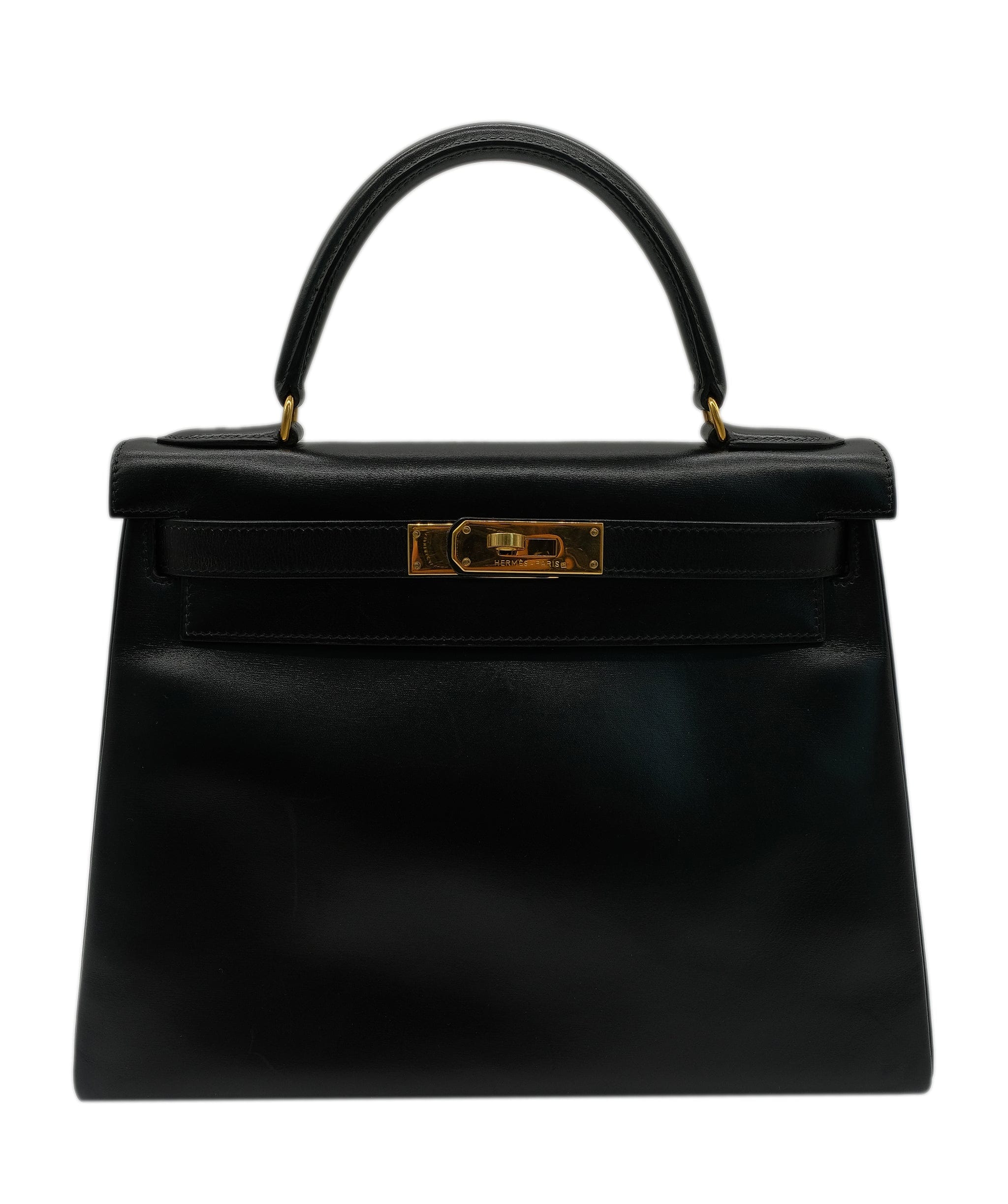 Hermès Hermes Kelly 28 Box Black GHW ASL8475