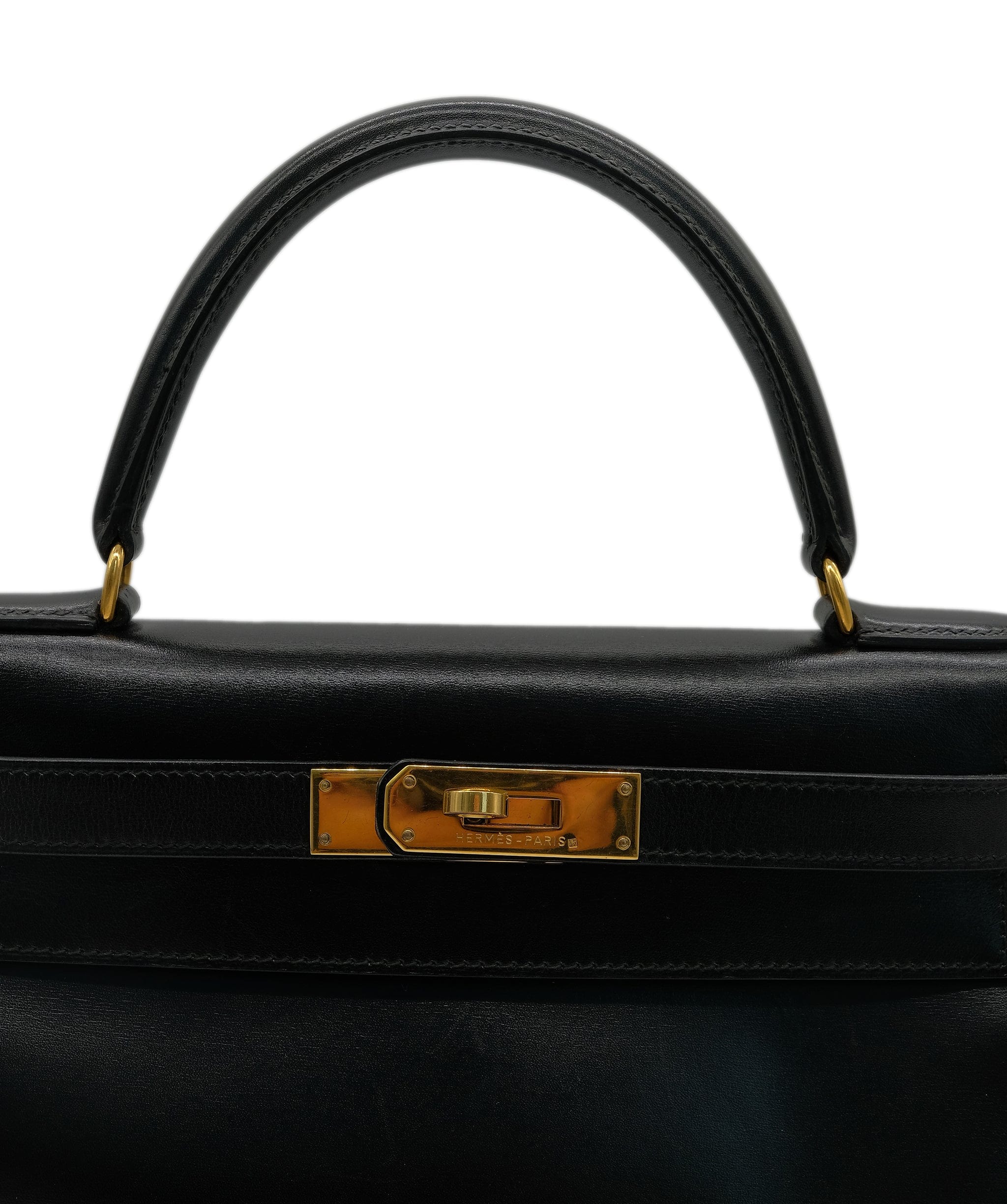 Hermès Hermes Kelly 28 Box Black GHW ASL8475