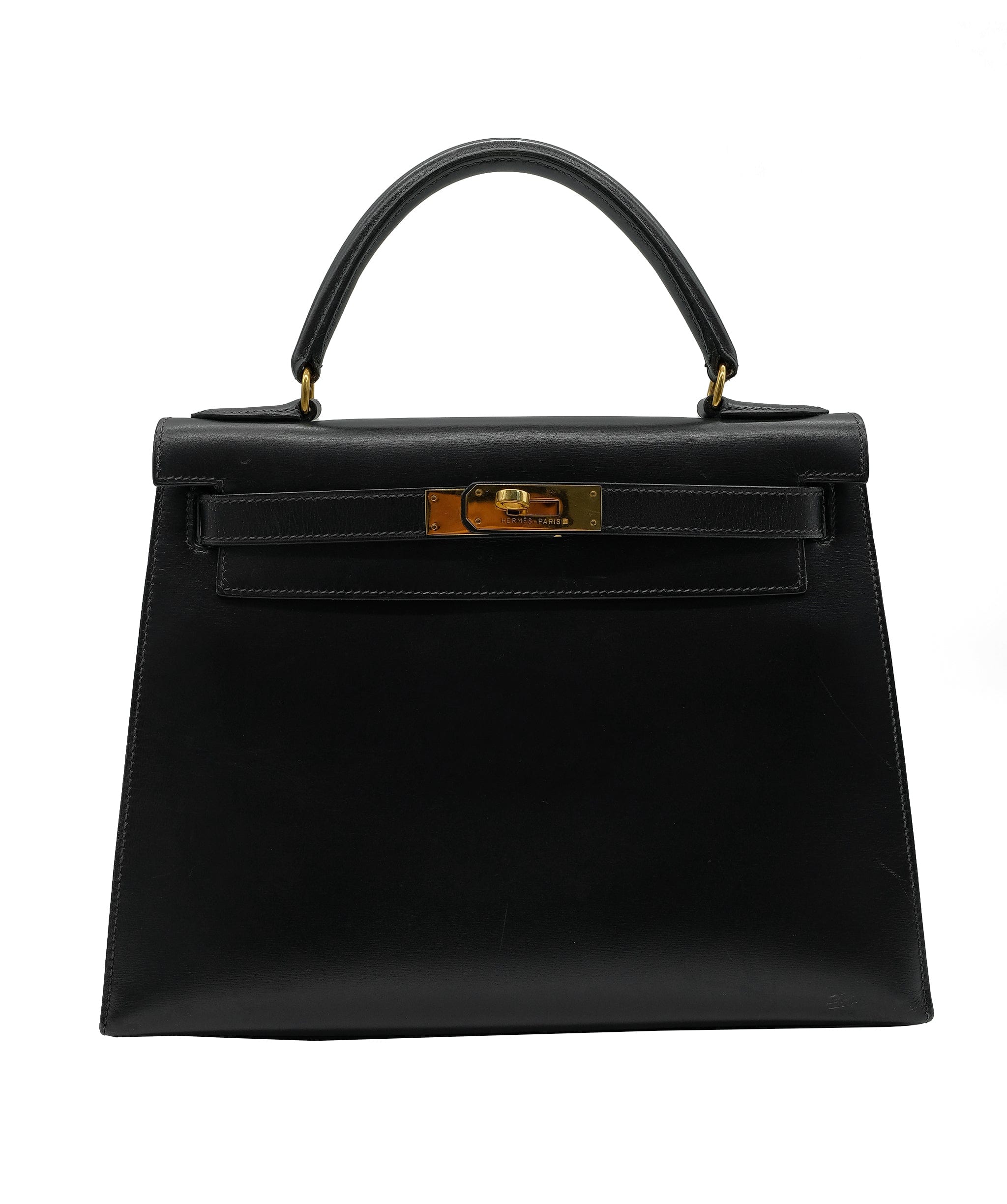 Hermès Hermes Kelly 28 Box Calf  Blue Indigo 〇v 90189834 ASL8118