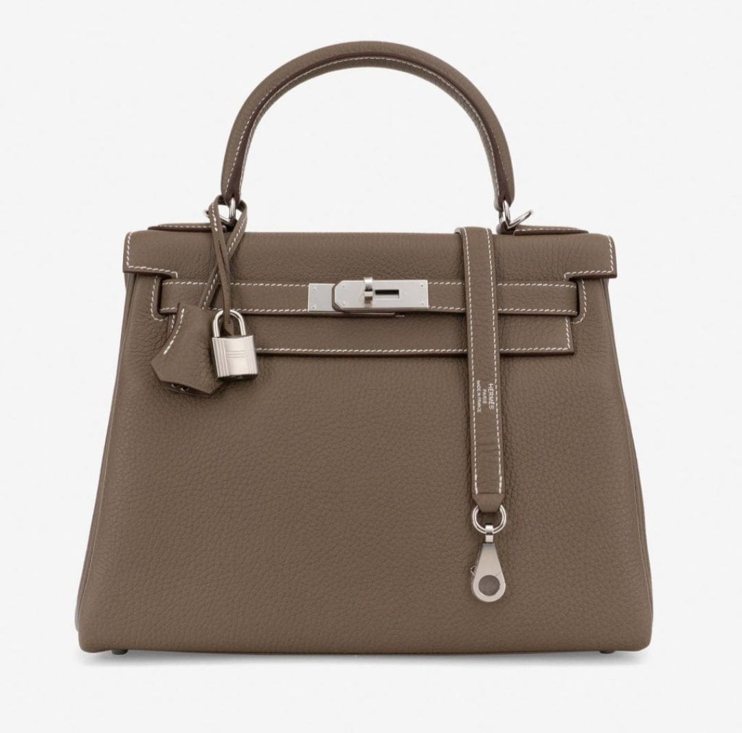 Hermès Hermès Kelly 28 Etoupe Togo PHW #B SKCB-087295