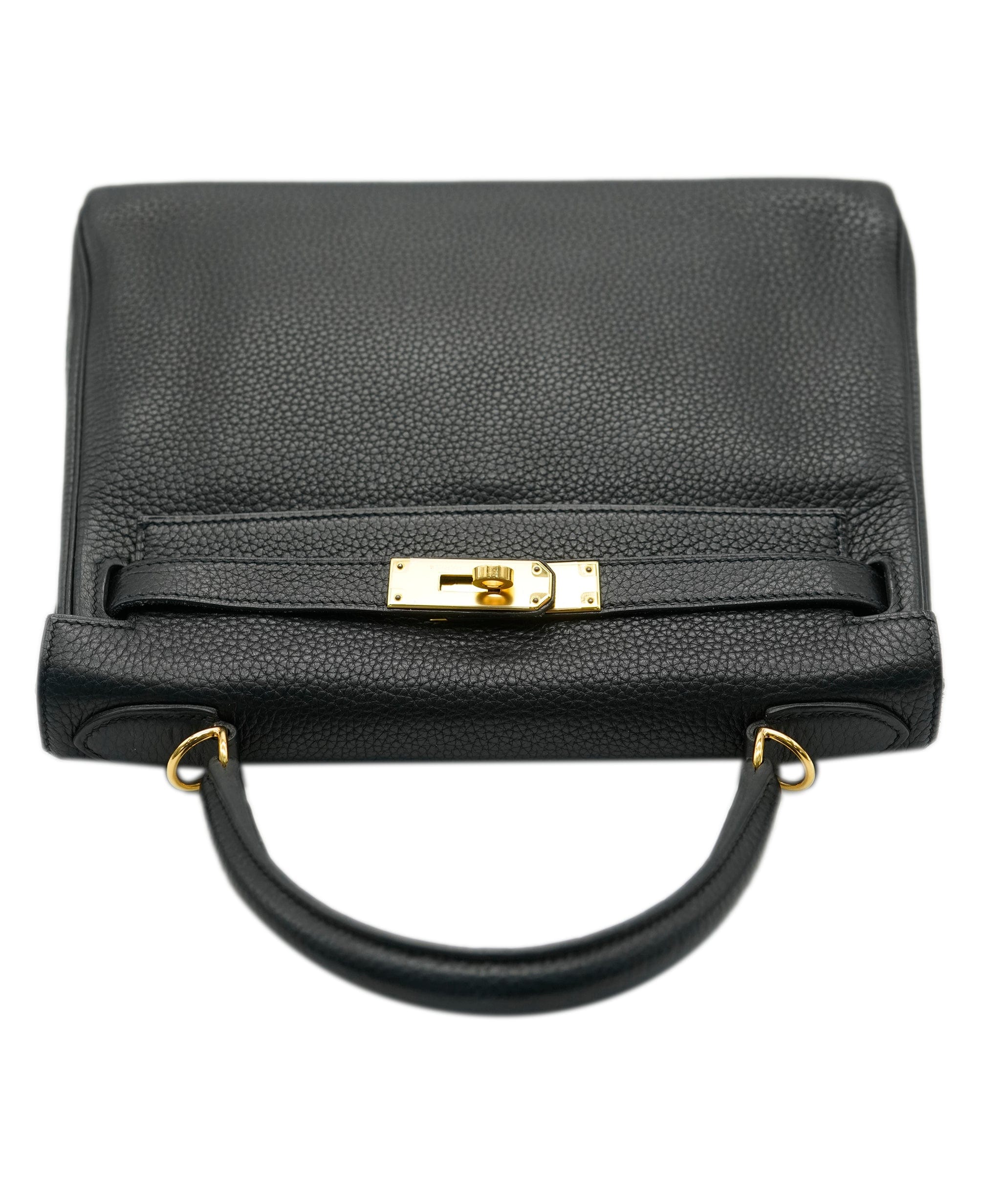 Hermès Hermès Kelly 28 Retourne Black Clemence GHW #R ASL10474