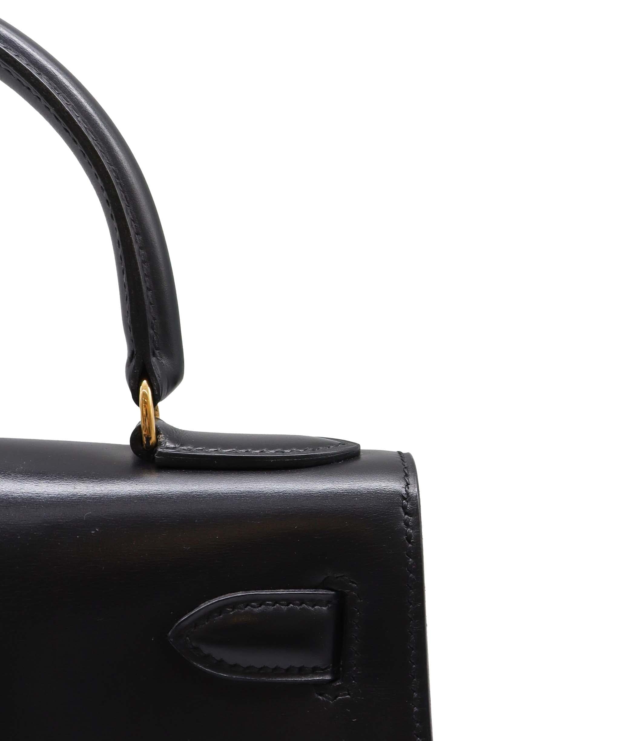 Hermès Hermes Kelly 28 Sellier Black Boxcalf #Q DXBS2199