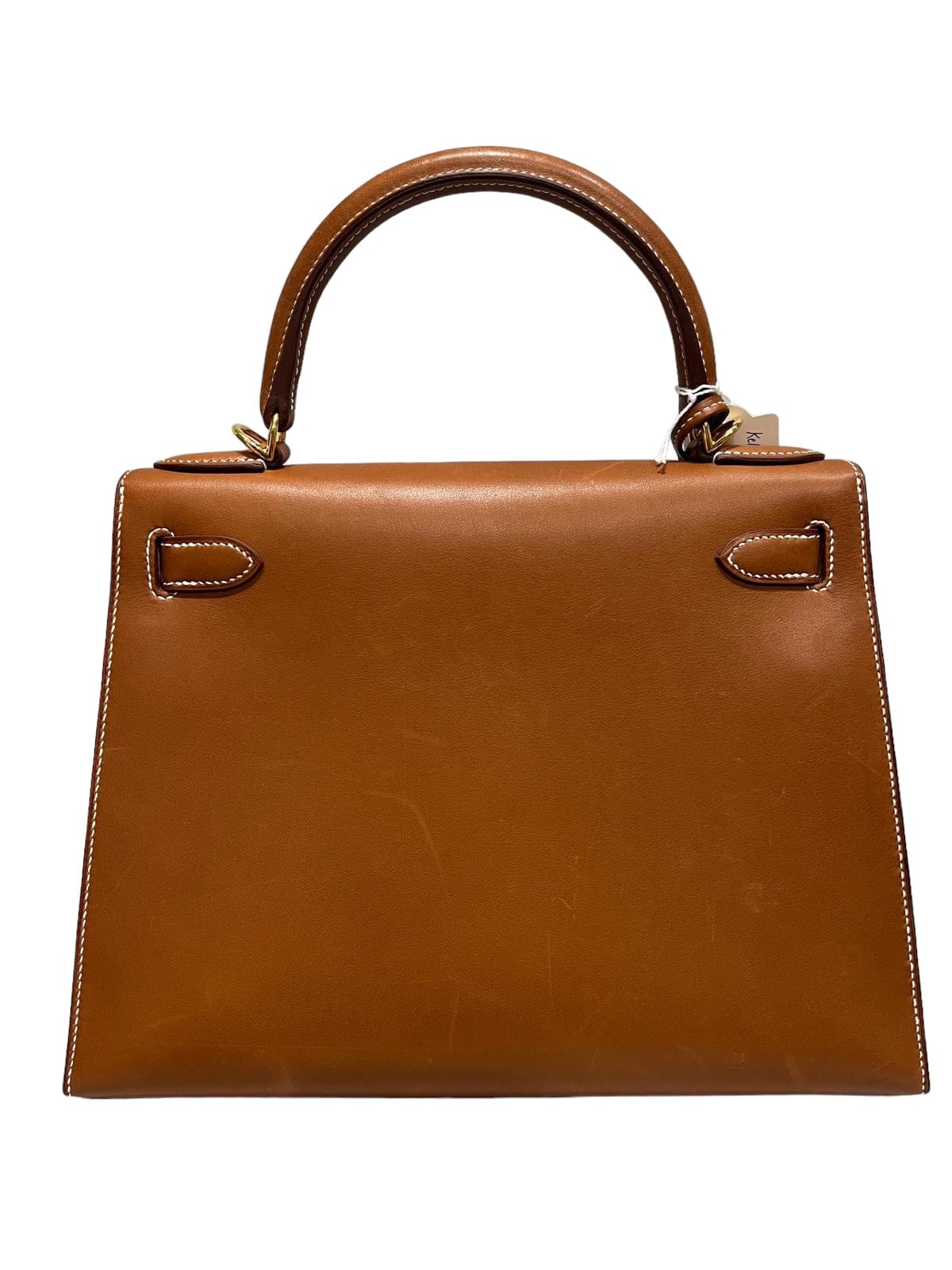 Hermès Hermès Kelly 28 Sellier Fauve Barenia GHW #C SKC1802