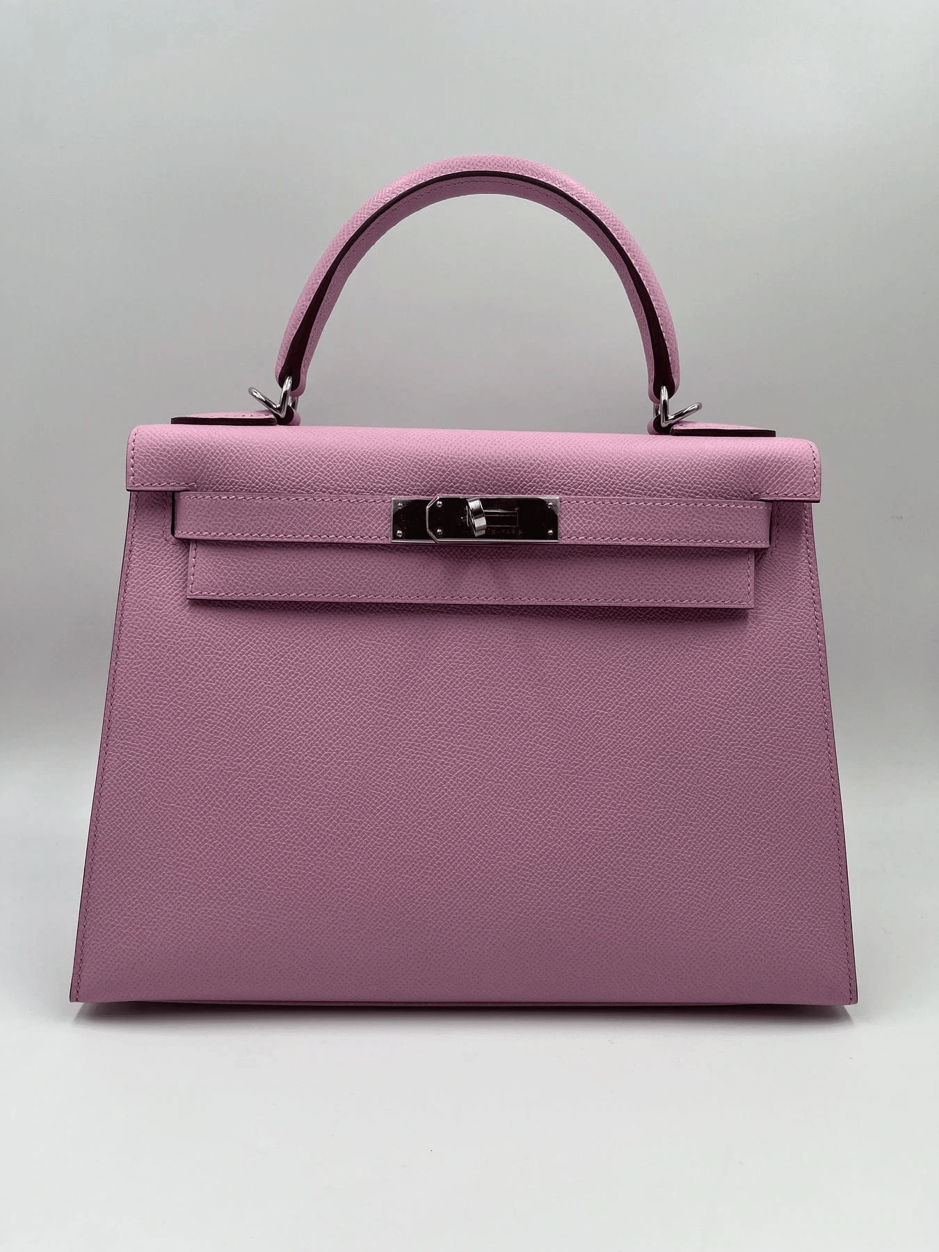 Hermès HERMÈS KELLY 28CM MAUVE SYLVESTER Epsom Leather with Palladium Hardware