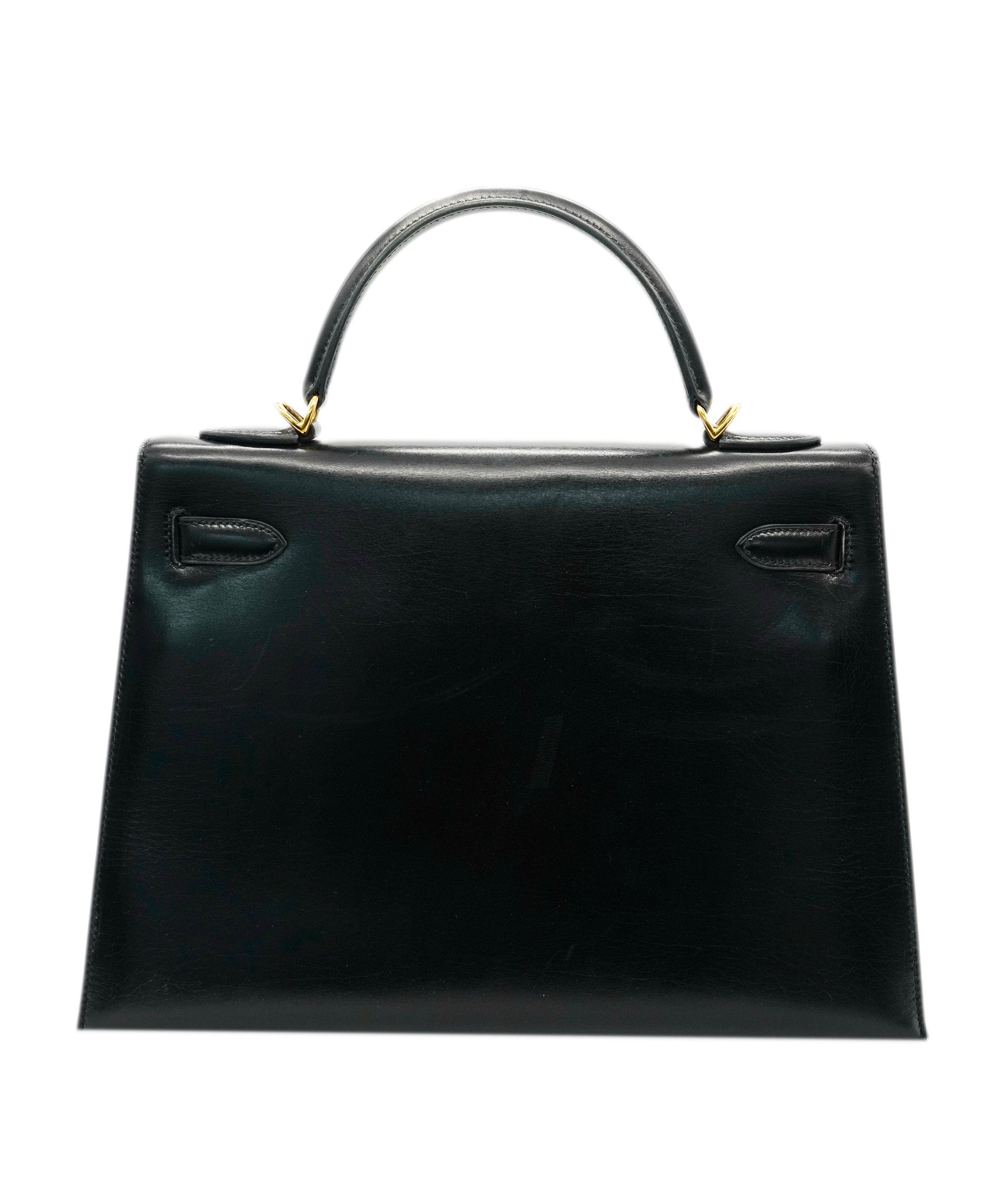 Hermès Hermes Kelly 32 Black Box with GHW *From Samia's Wardrobe*  ALC1658