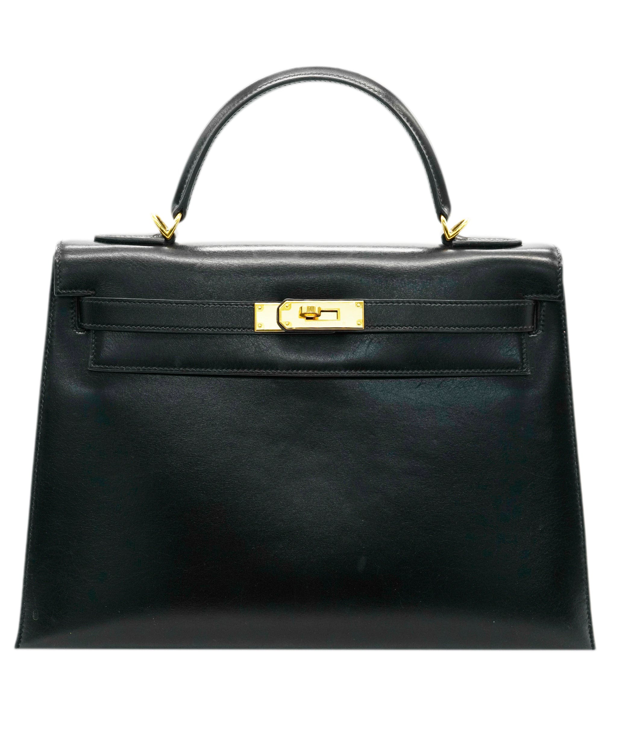 Hermès Hermes Kelly 32 Black Box with GHW *From Samia's Wardrobe*  ALC1658