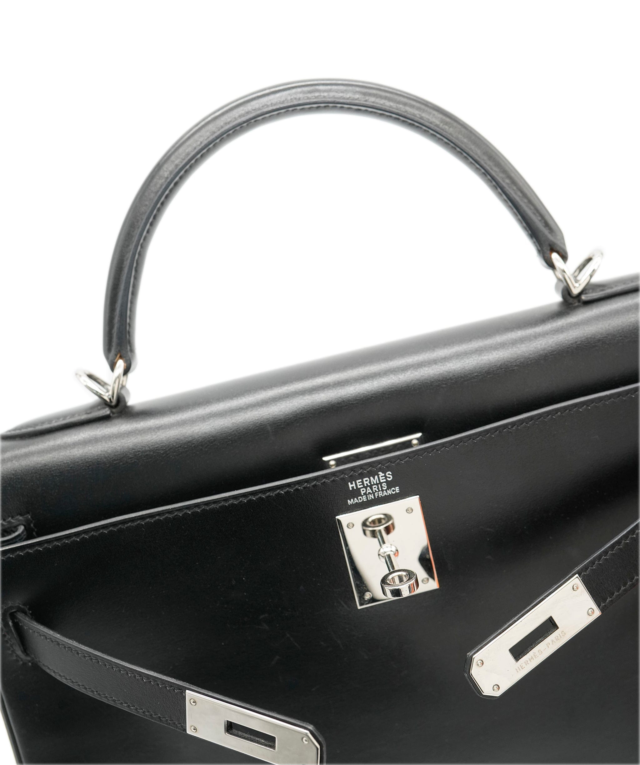 Hermès Hermès Kelly 32 Black Box with PHW - ASL10261