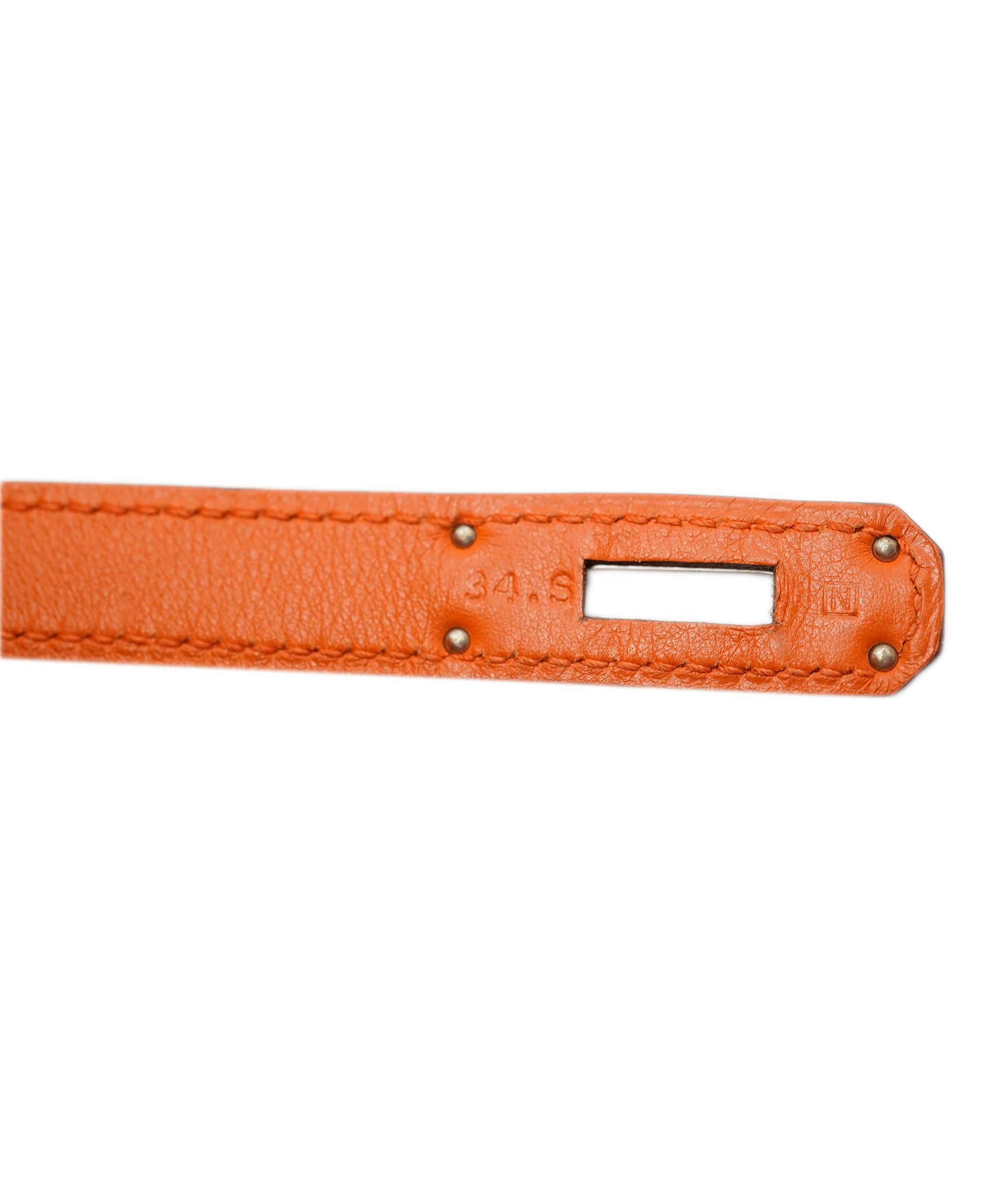 Hermès Hermès Kelly 32 Lakis Swift Orange PHW ASL2862