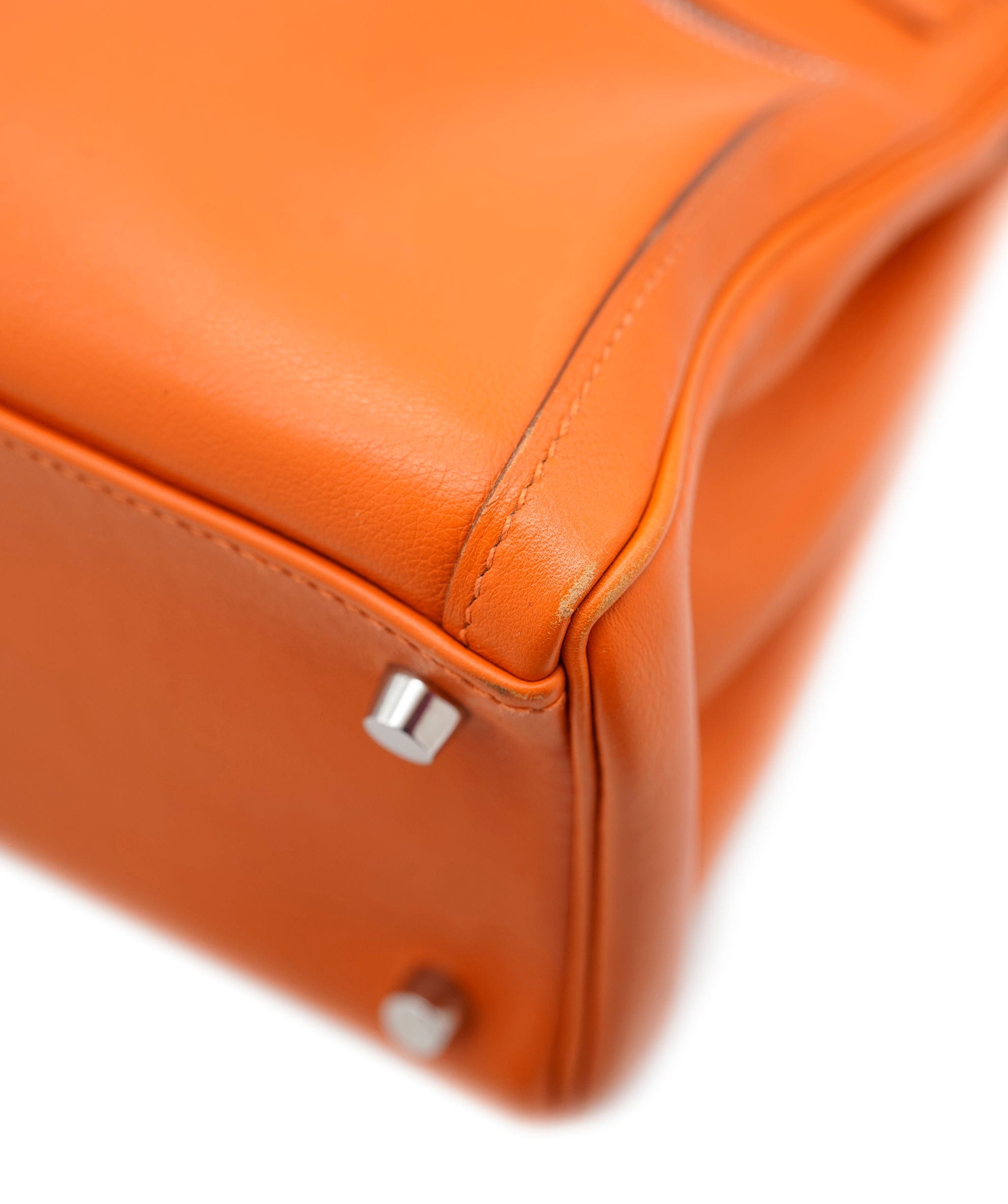 Hermès Hermès Kelly 32 Lakis Swift Orange PHW ASL2862