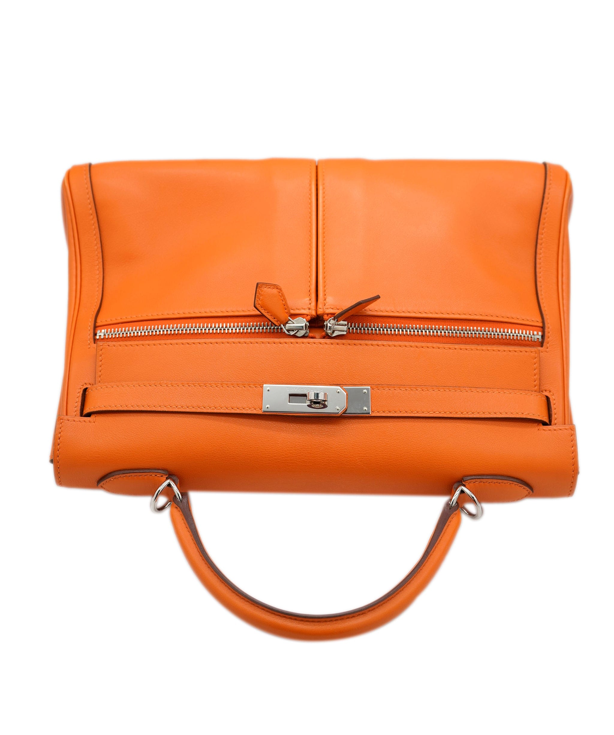 Hermès Hermès Kelly 32 Lakis Swift Orange PHW ASL2862