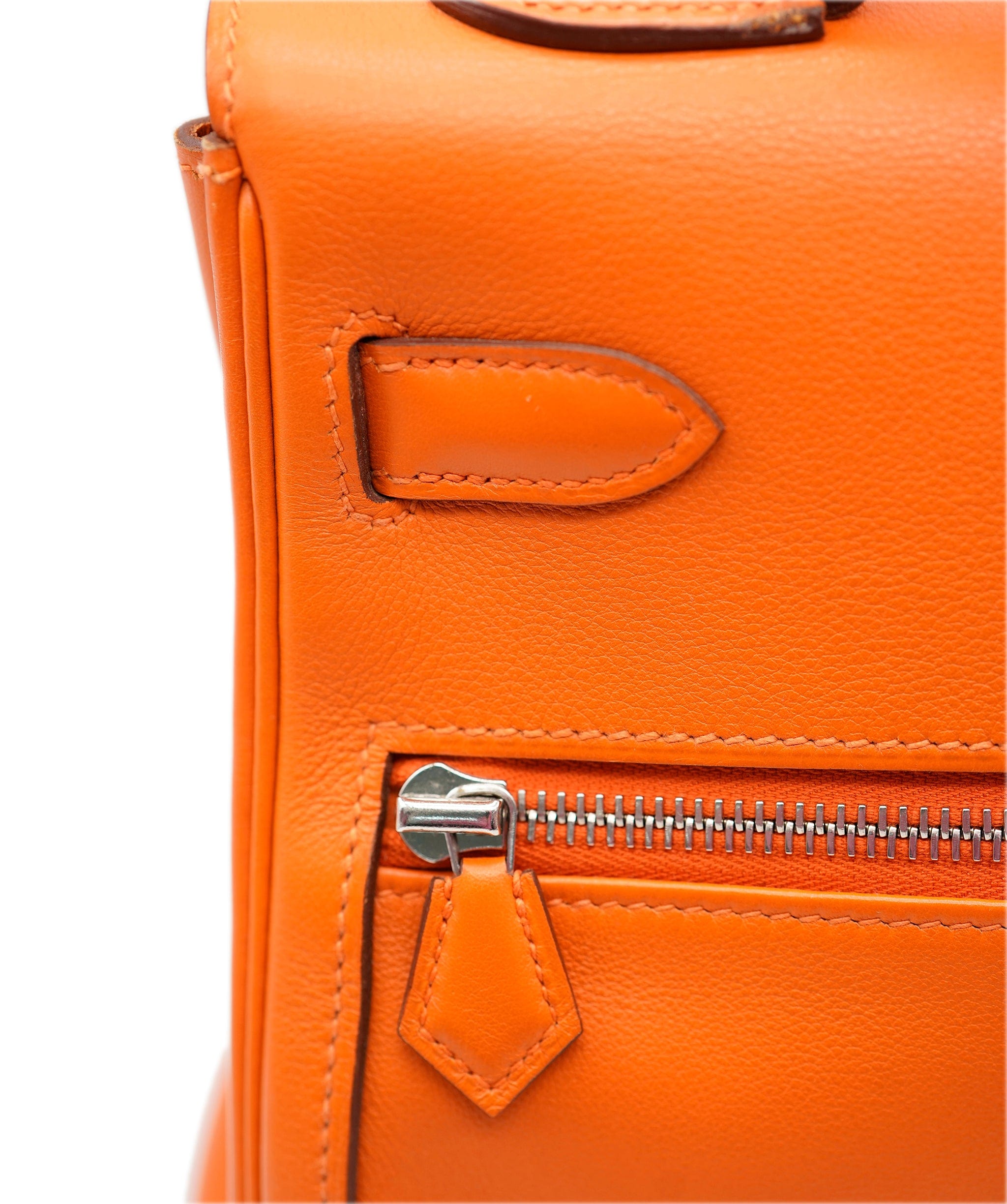 Hermès Hermès Kelly 32 Lakis Swift Orange PHW ASL2862