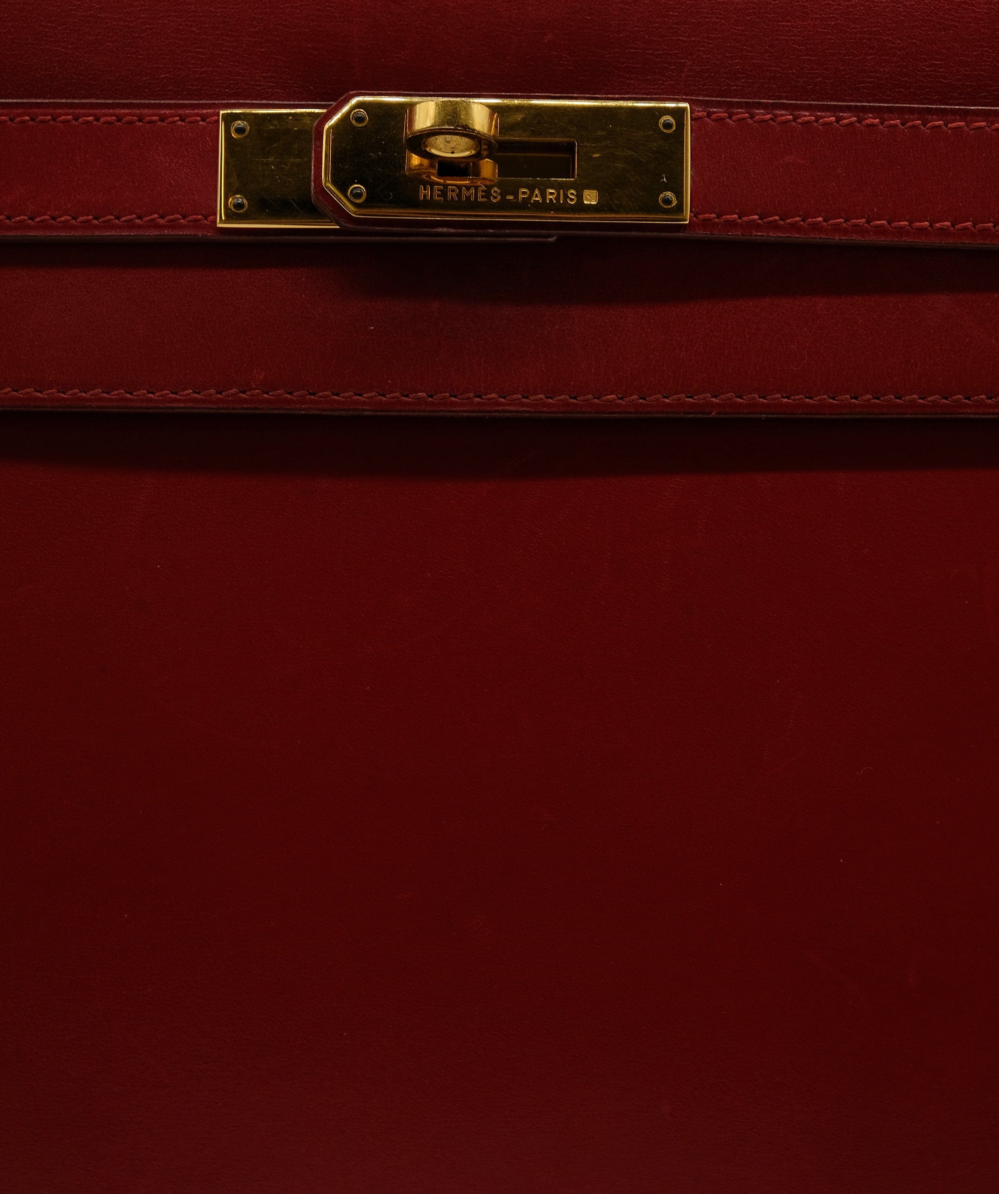 Hermès HERMES KELLY 32 RED BOXCALF HAND SHOULDER BAG 〇Y DXBS0089