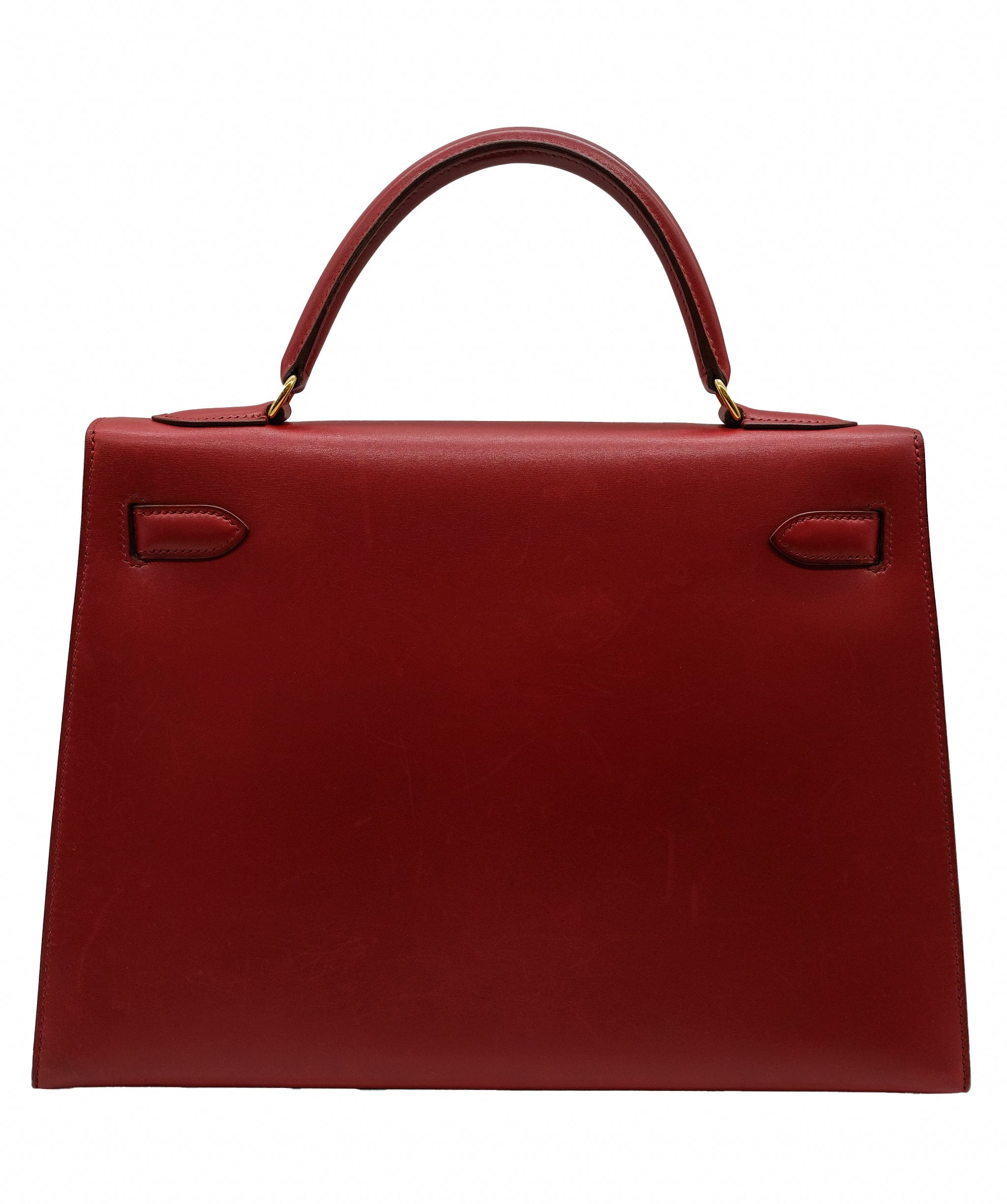 Hermès HERMES KELLY 32 RED BOXCALF HAND SHOULDER BAG 〇Y DXBS0089