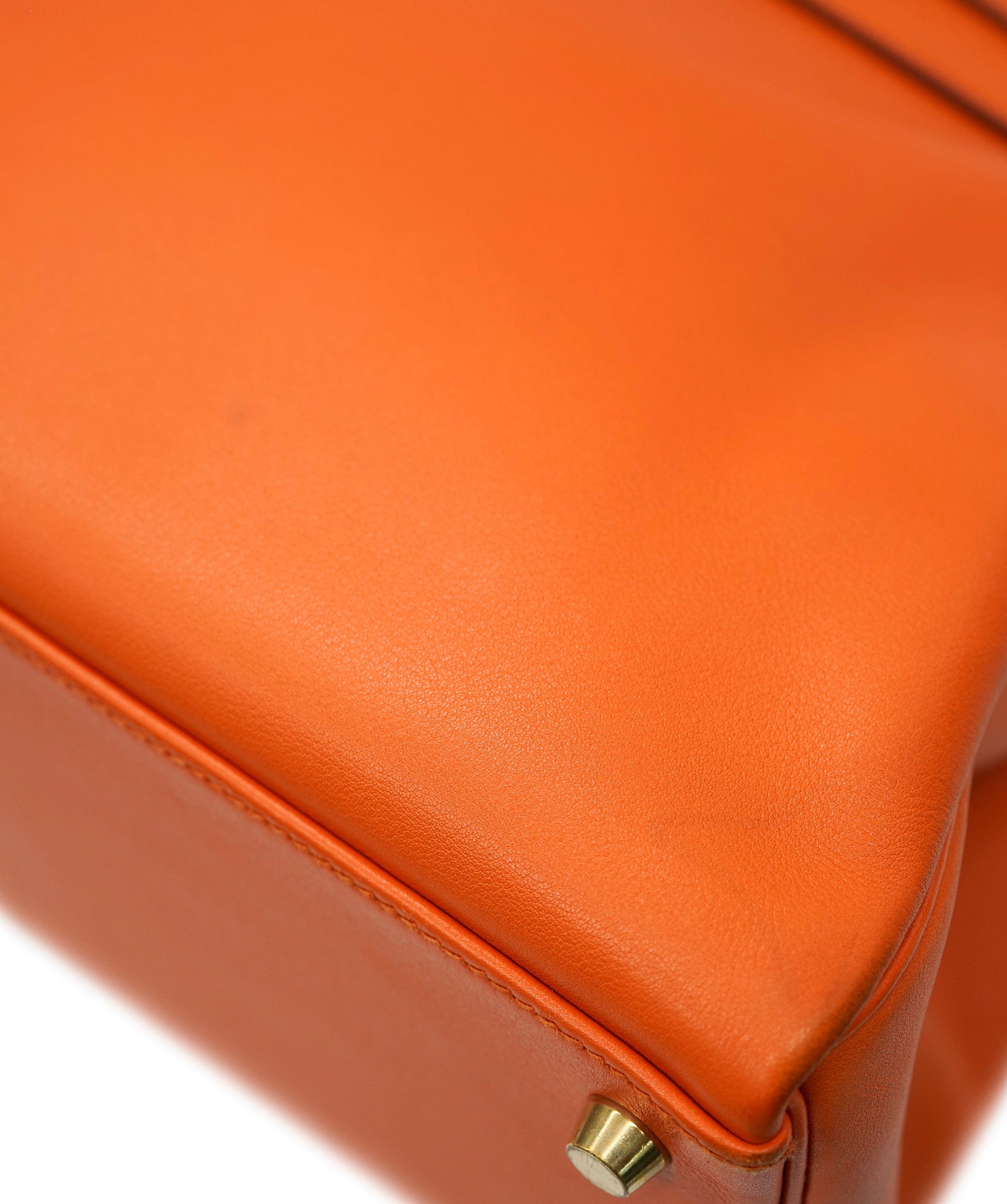 Hermès HERMES KELLY 32 RETOURNE ORANGE SWIFT HAND SHOULDER BAG B DBXS0019