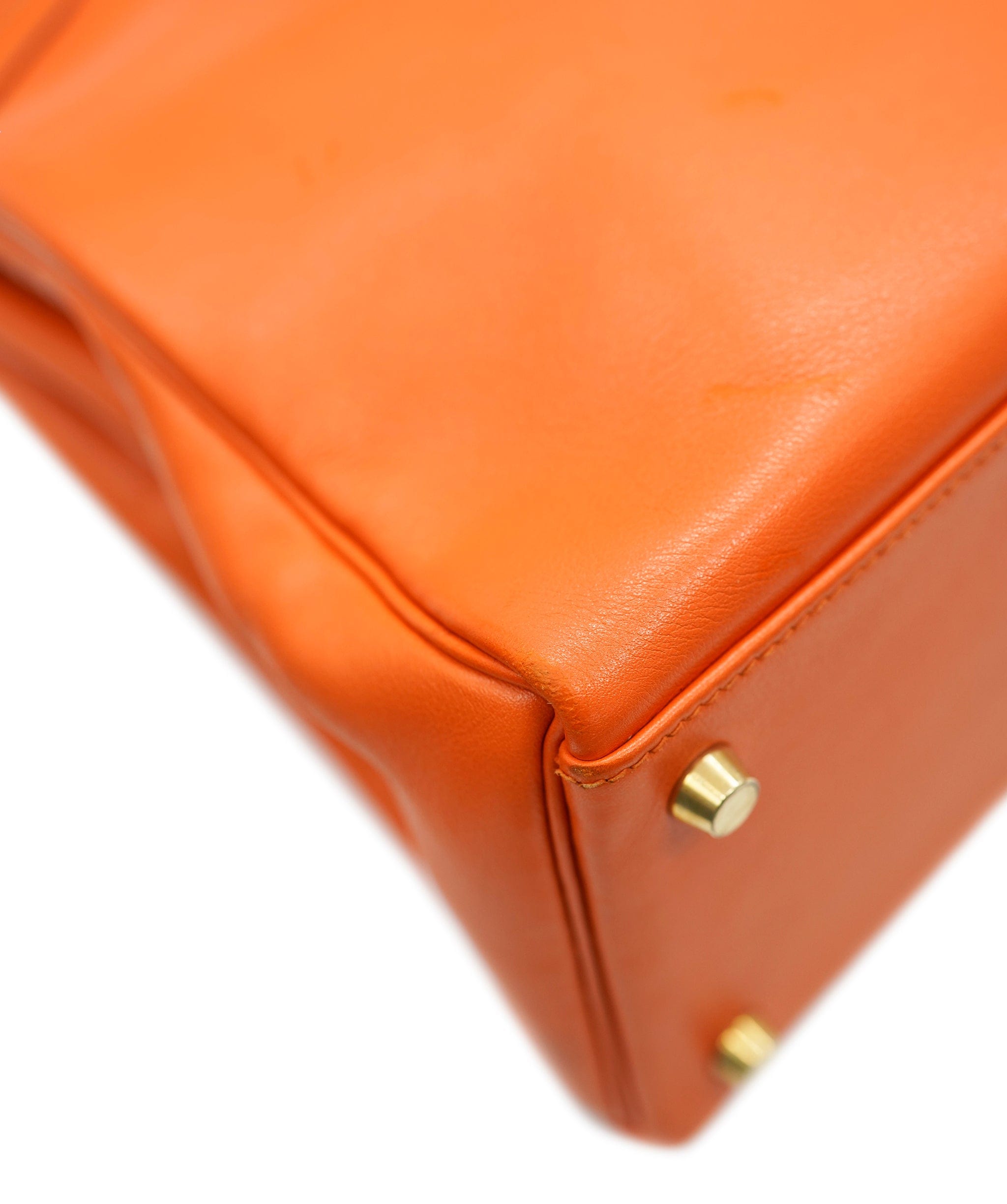 Hermès HERMES KELLY 32 RETOURNE ORANGE SWIFT HAND SHOULDER BAG B DBXS0019