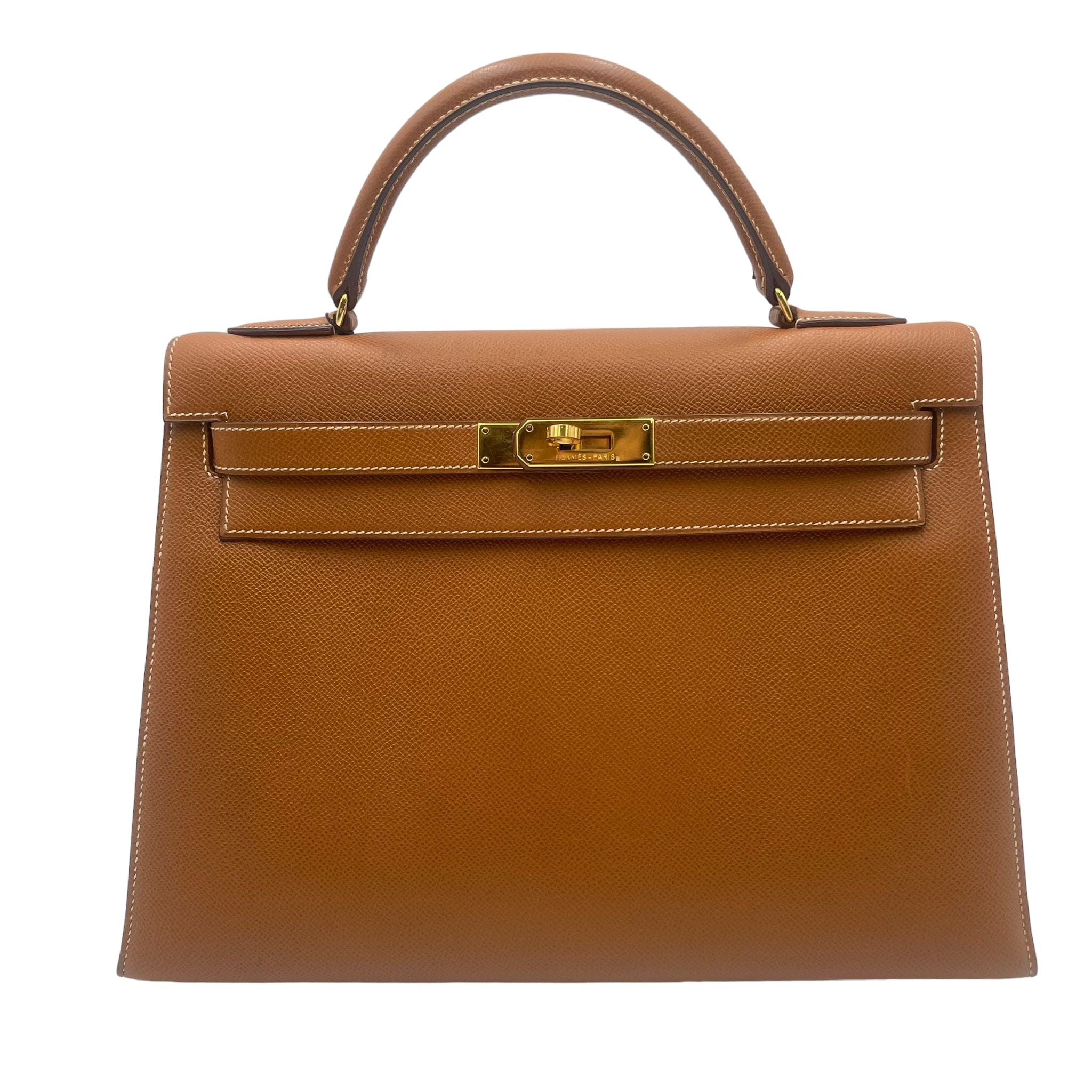 Hermès Hermès Kelly 32 Sellier Gold Courchevel GHW #U ASL10215