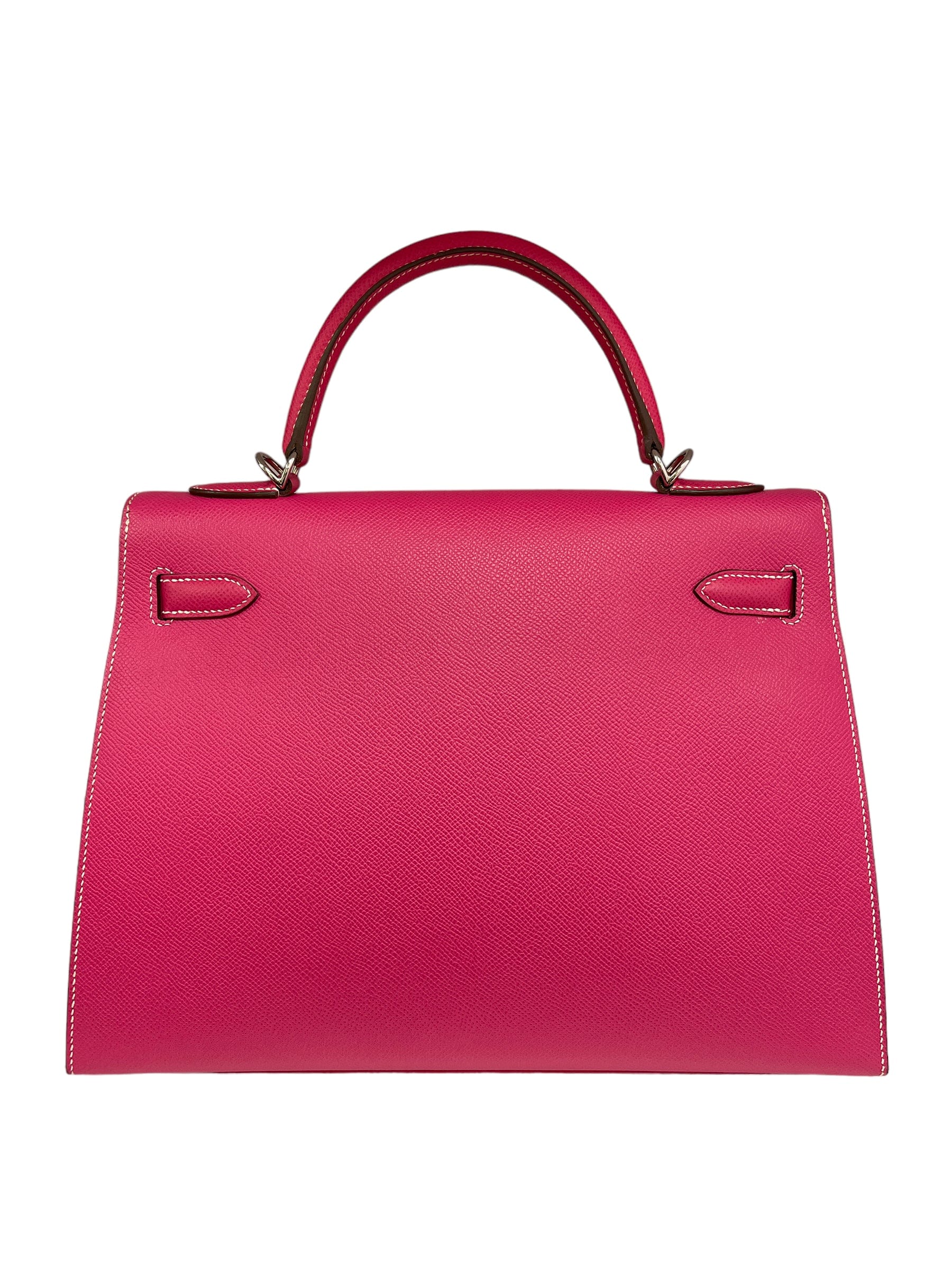 Hermès Hermes Kelly 32 Sellier Rose Tyrien Epsom PHW #R SKC1484