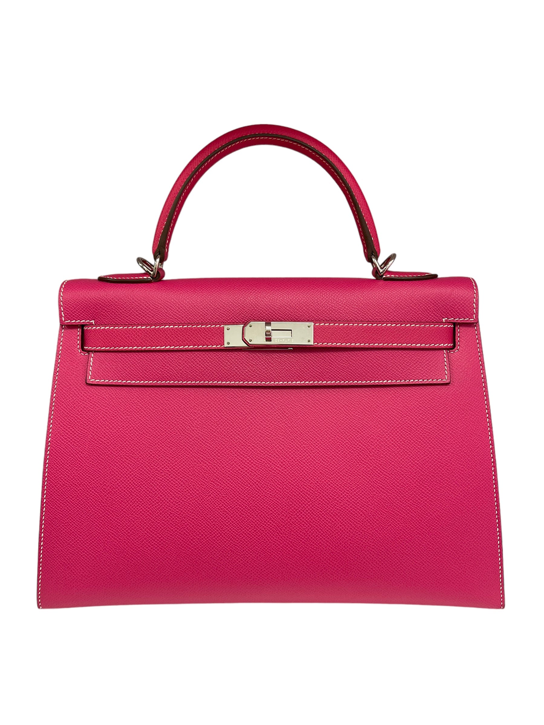 Hermès Hermes Kelly 32 Sellier Rose Tyrien Epsom PHW #R SKC1484